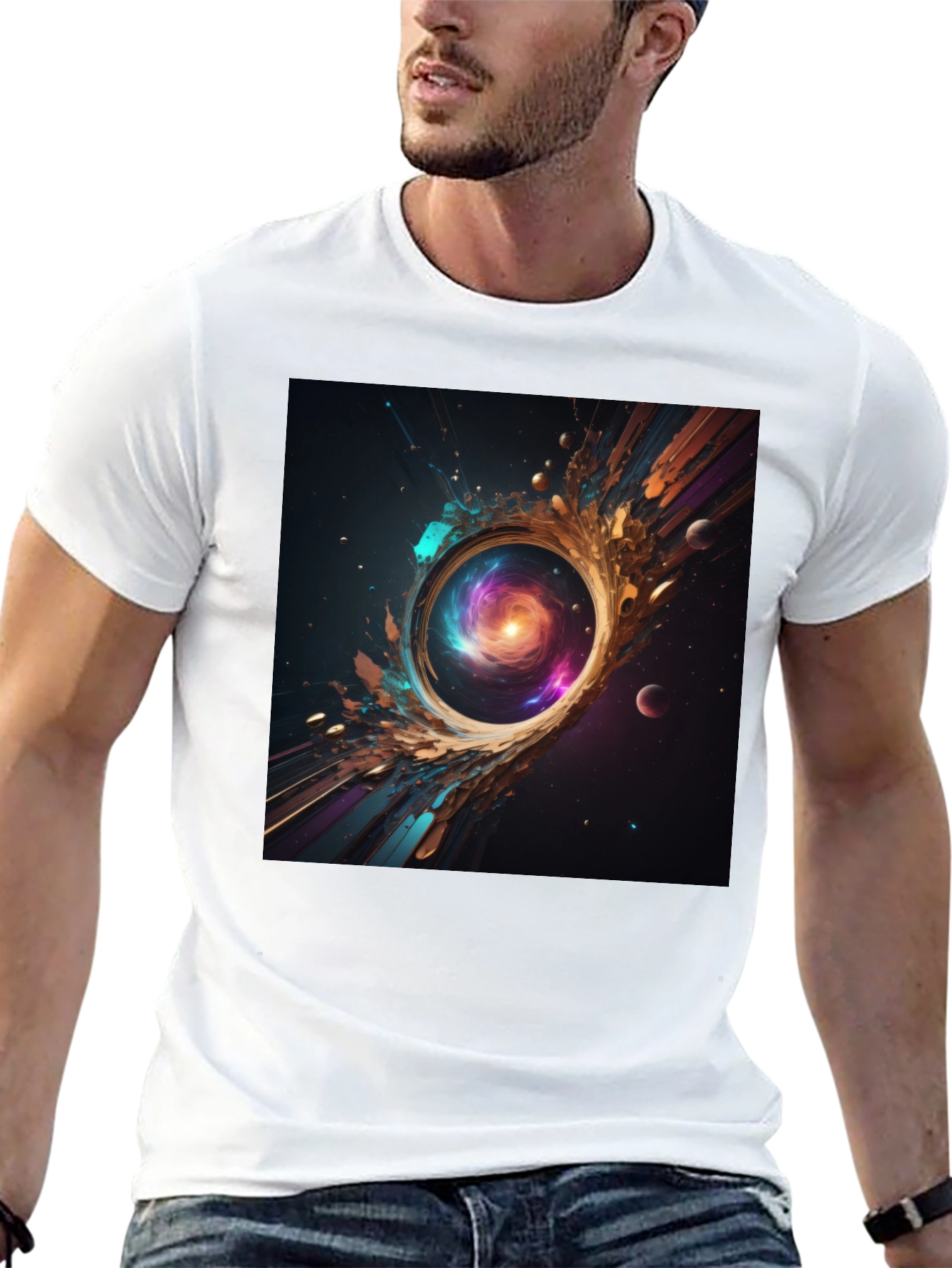 Cosmic Galaxy Portal T-Shirt