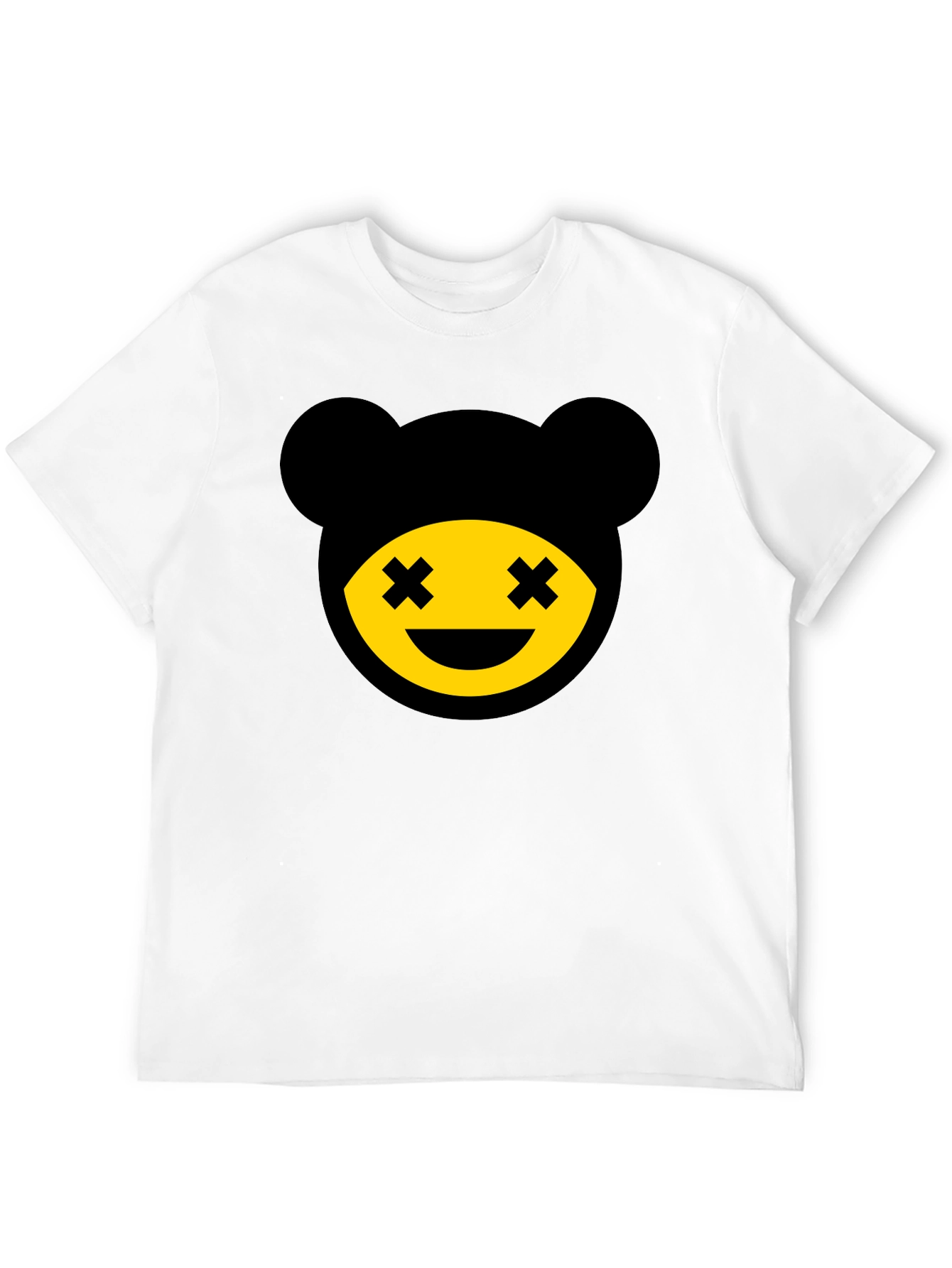 Graphic Bear Tee - Mens Black Crew Neck T-Shirt