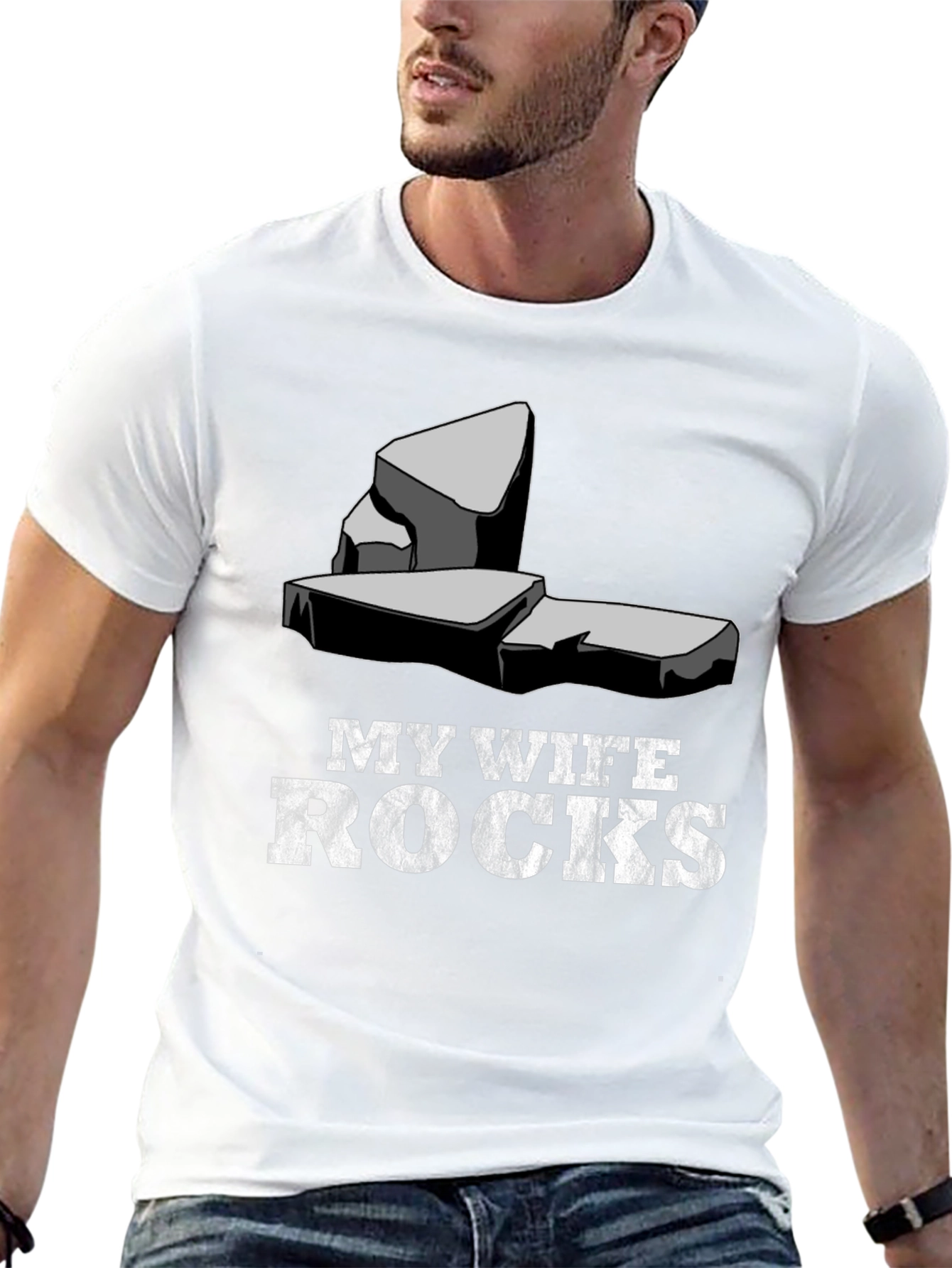 My Wife Rocks T-Shirt - Husband Gift