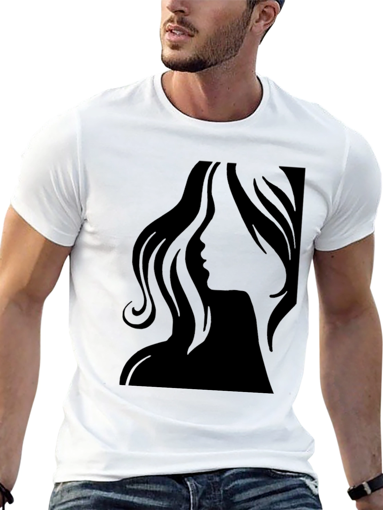Silhouette Woman Tee - Cool Graphic T-Shirt