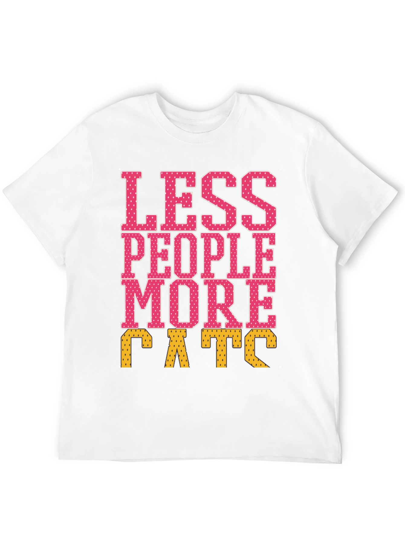 Less People More Cats Graphic Tee