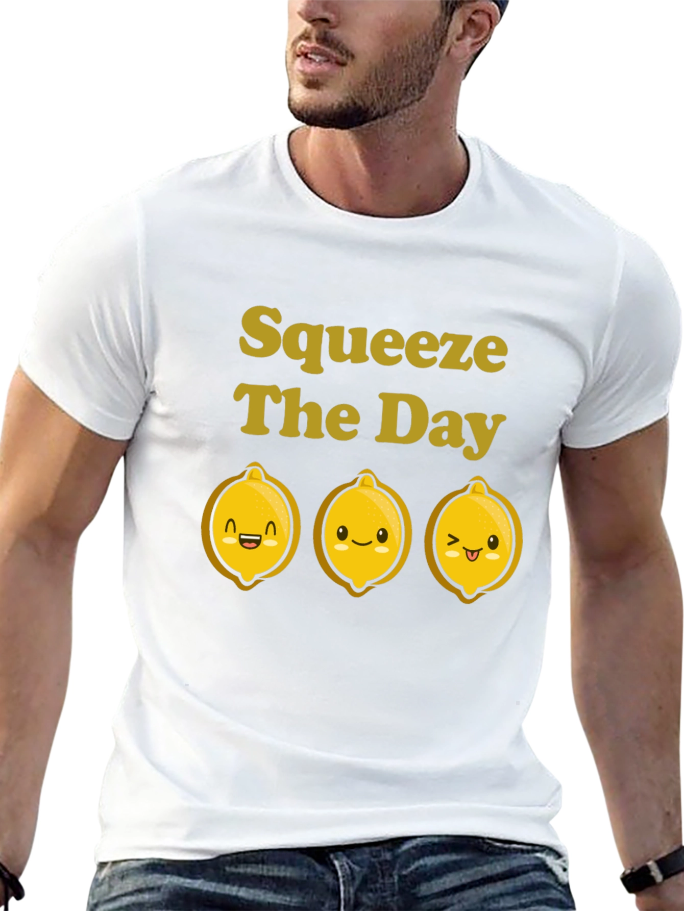 Squeeze The Day Lemon Graphic T-Shirt