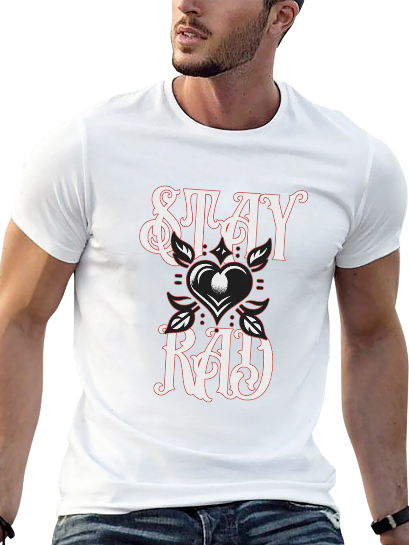 Stay Rad Graphic Tee - Premium Cotton
