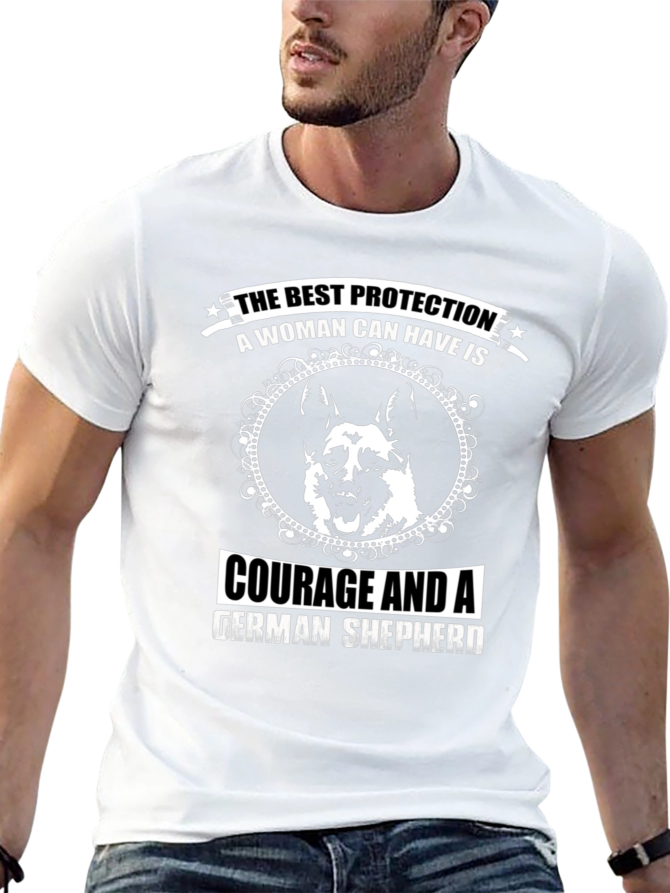 Womans Best Protection German Shepherd T-Shirt