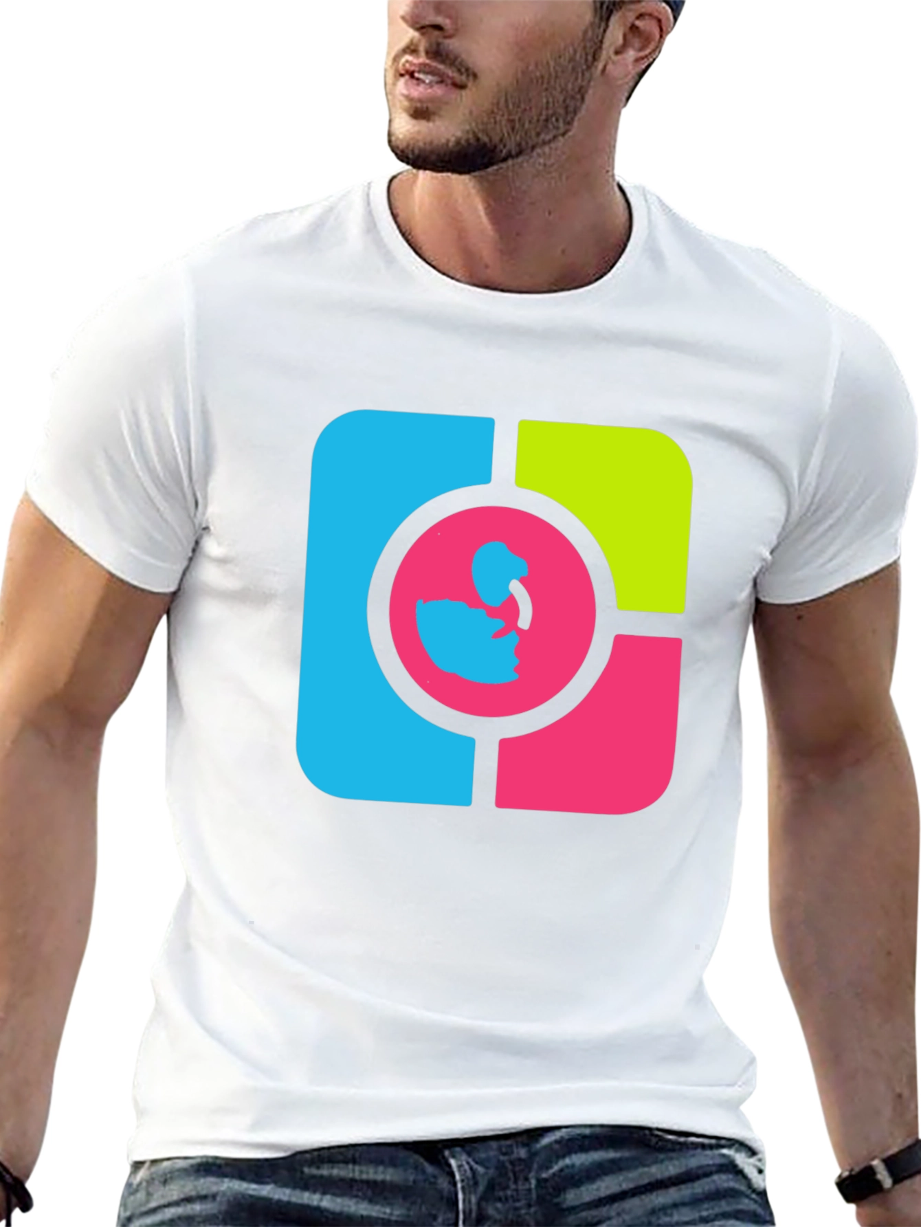 Bold Graphic Tee - Modern Abstract Design