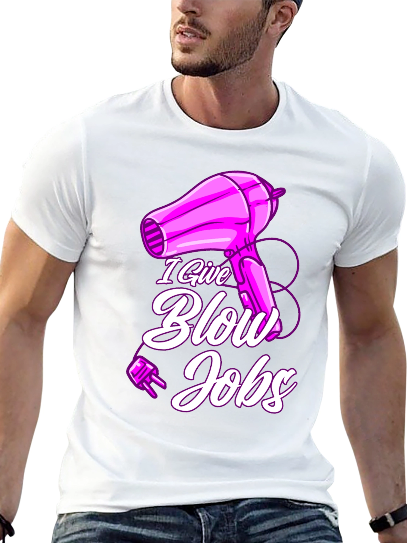 Humorous I Give Blow Jobs T-Shirt
