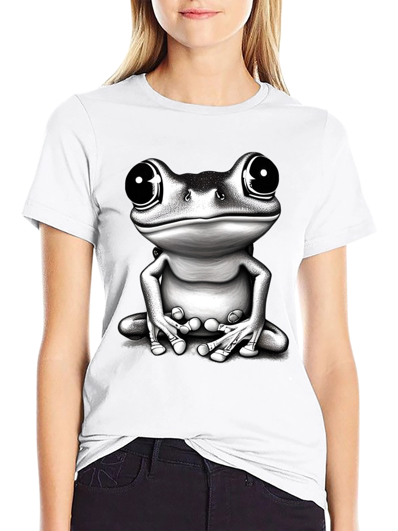 Frog Graphic T-Shirt - Black