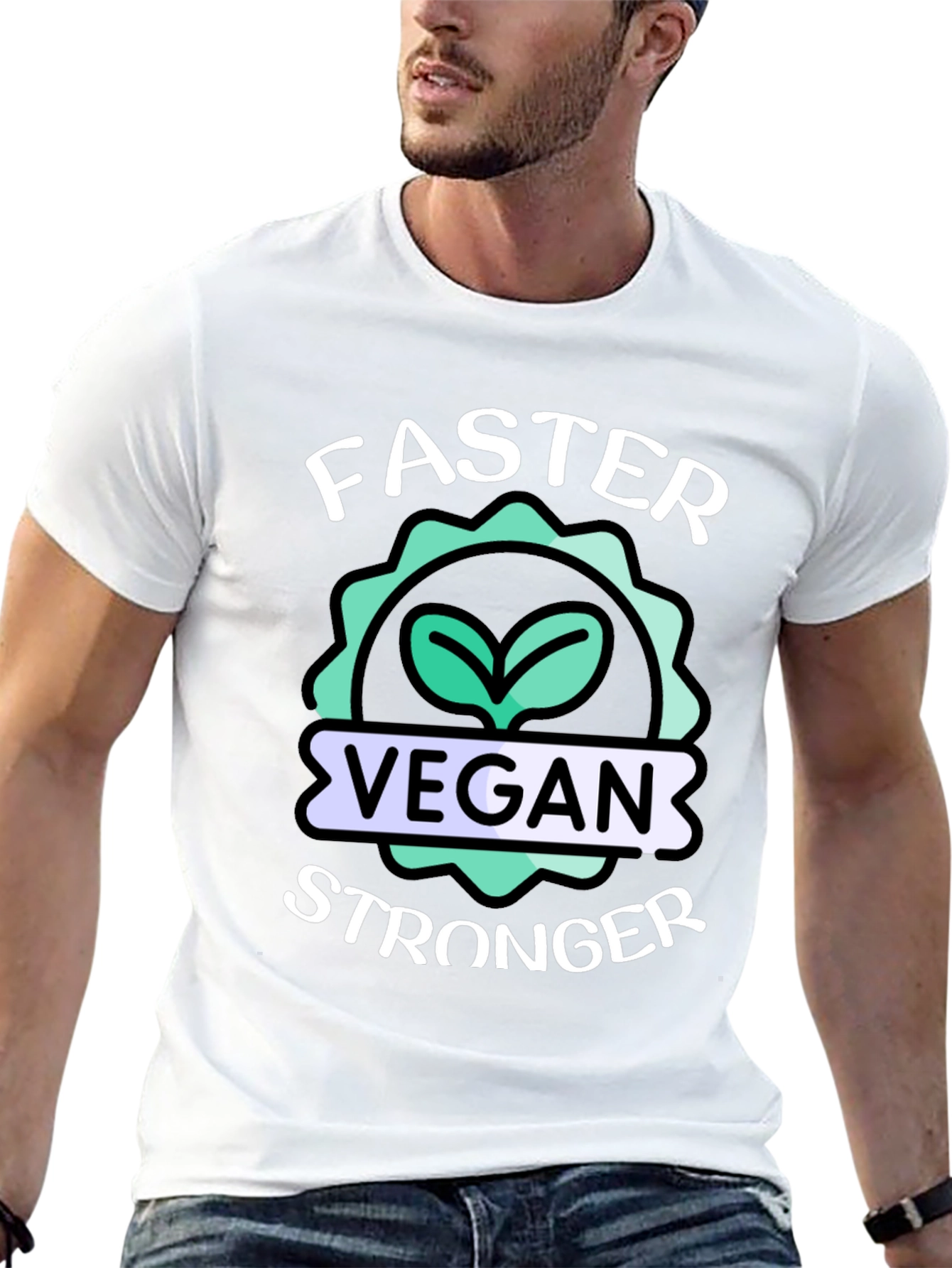 Vegan Stronger Faster T-Shirt