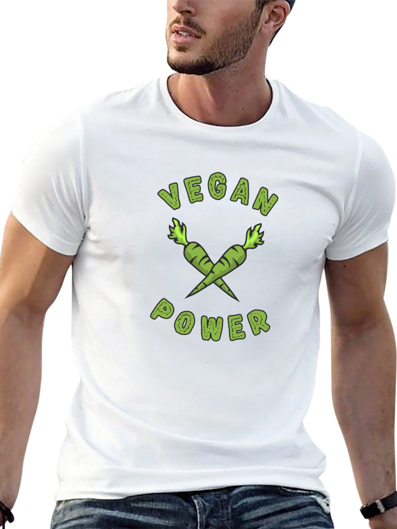 Vegan Power T-Shirt - Carrot Graphic Tee
