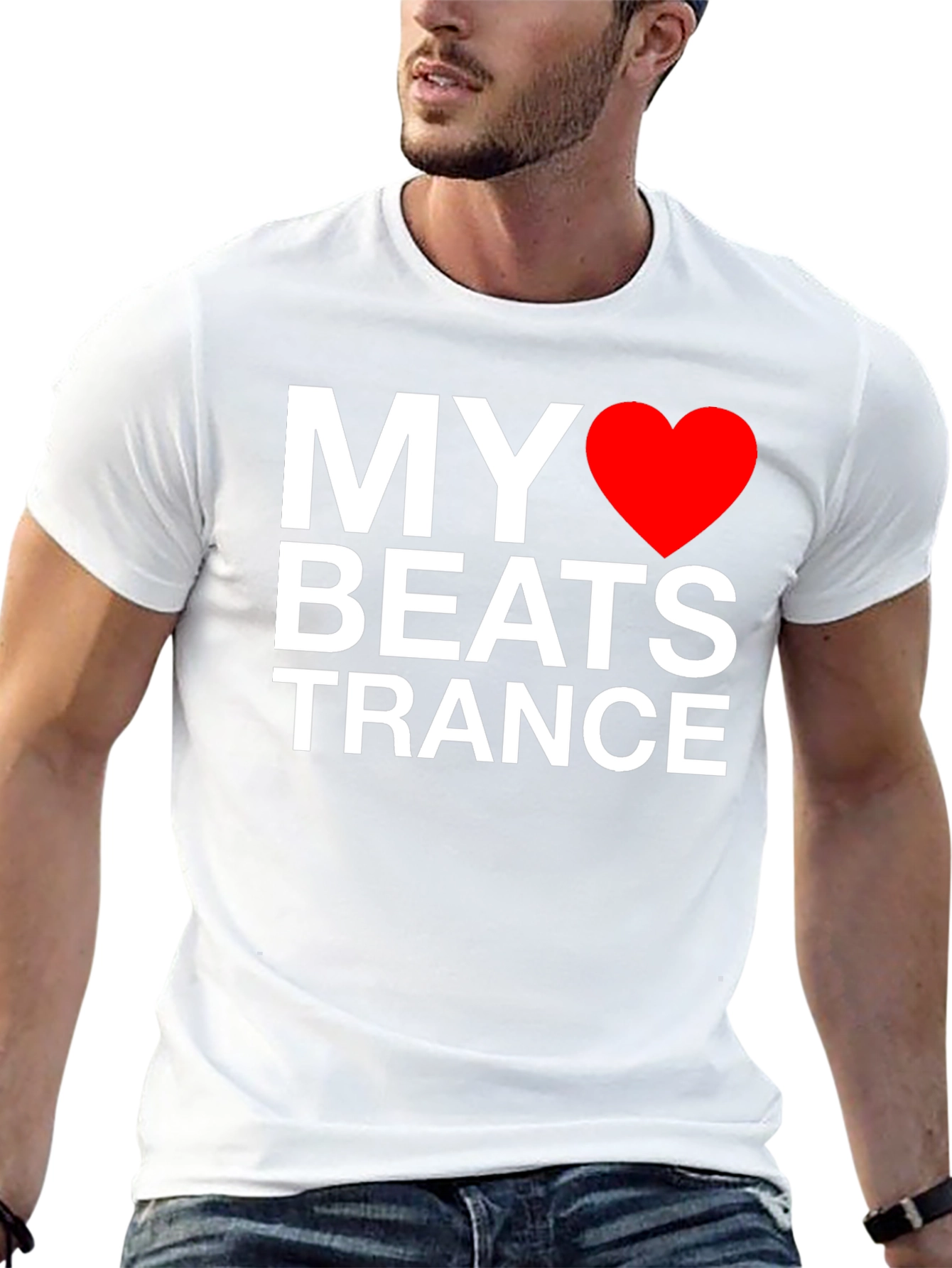 My Heart Beats Trance T-Shirt - Black