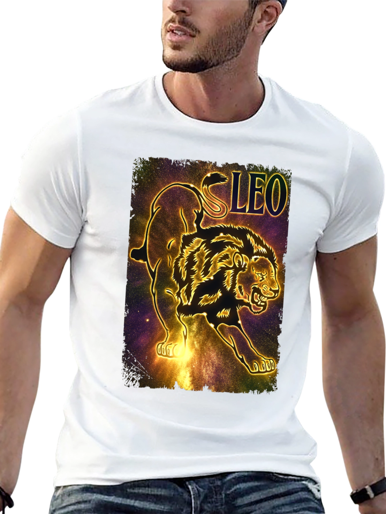 Leo Zodiac Lion Graphic Tee