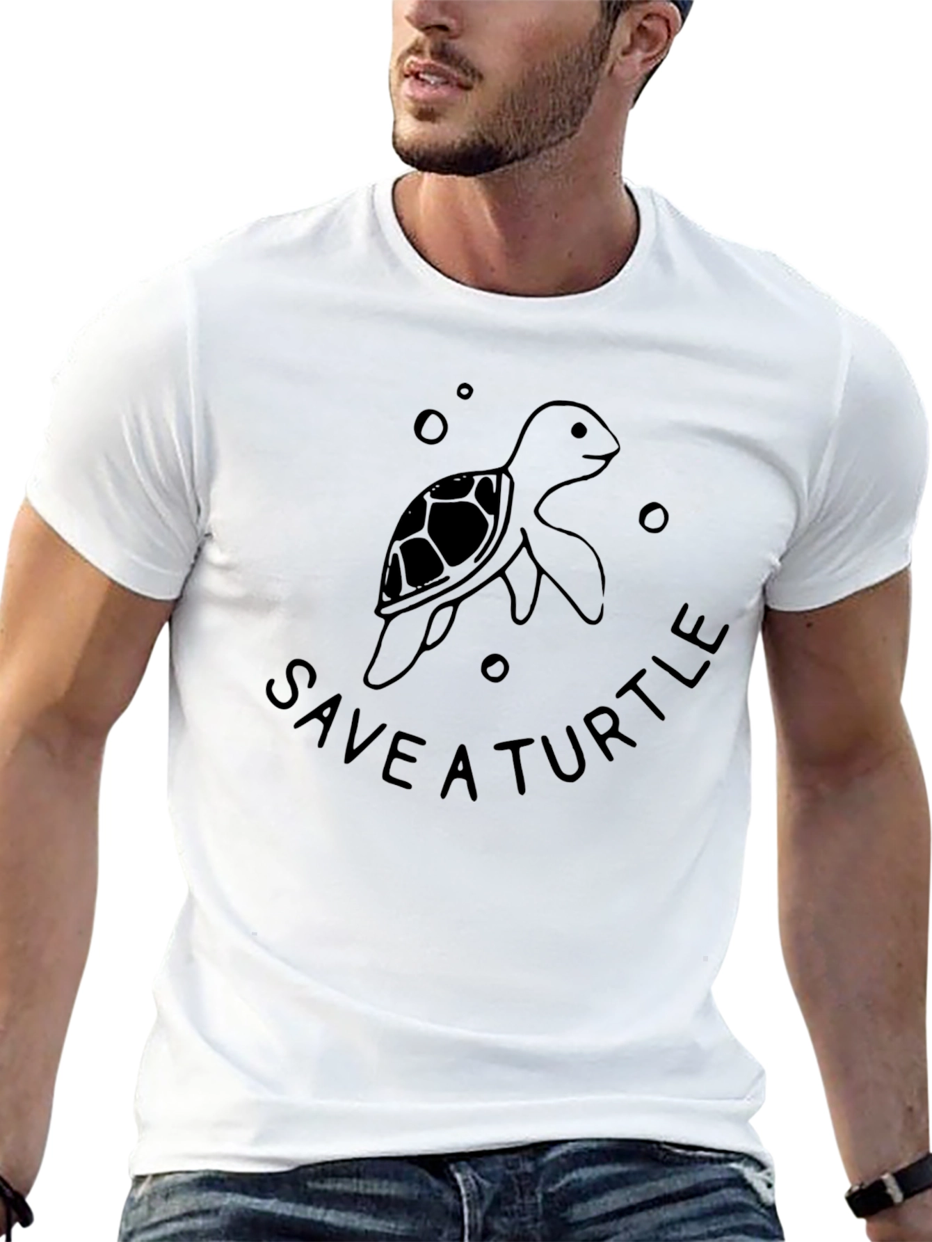 Save a Turtle Graphic Tee - Black