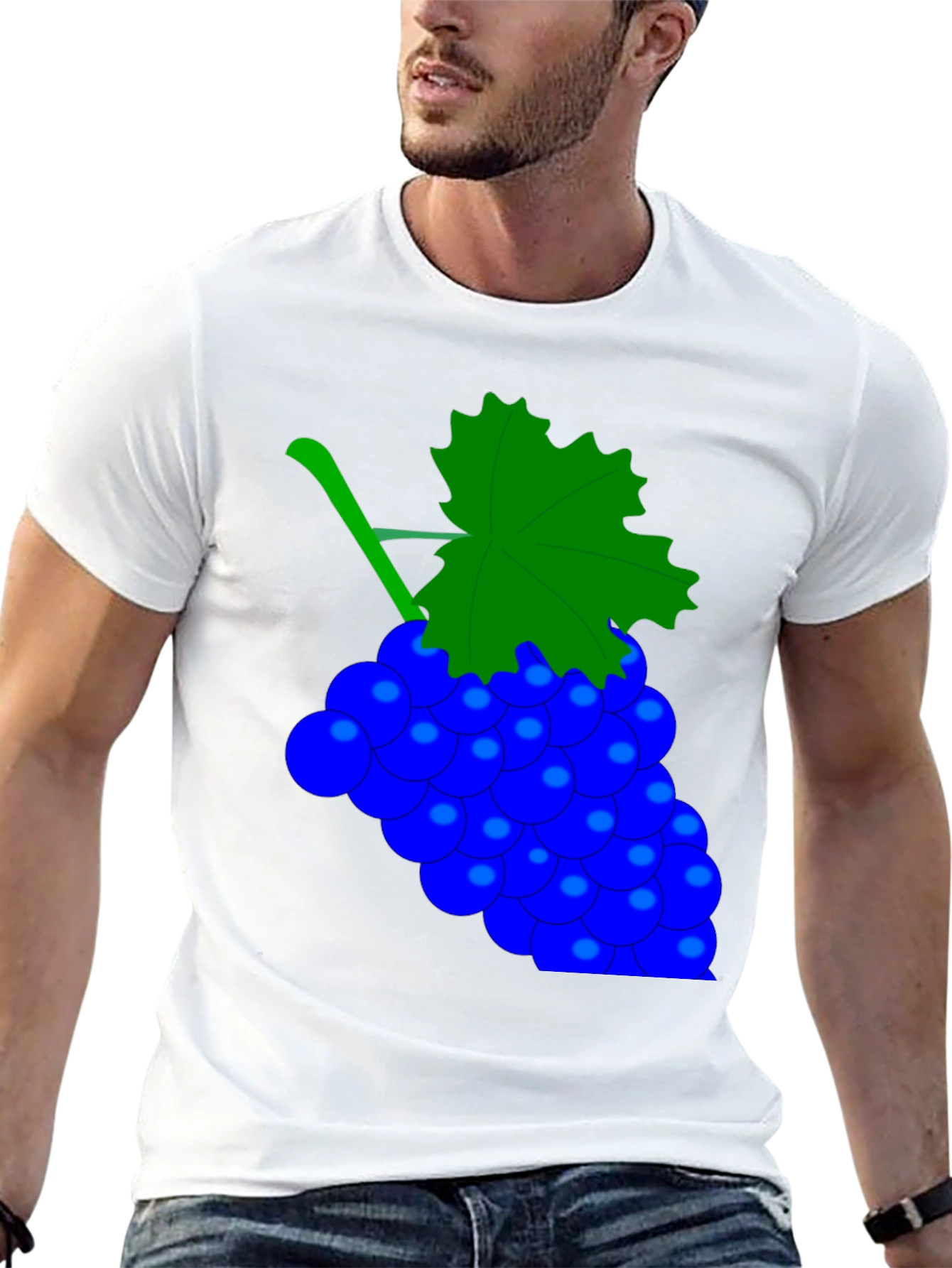 Grapes Graphic Black Tee