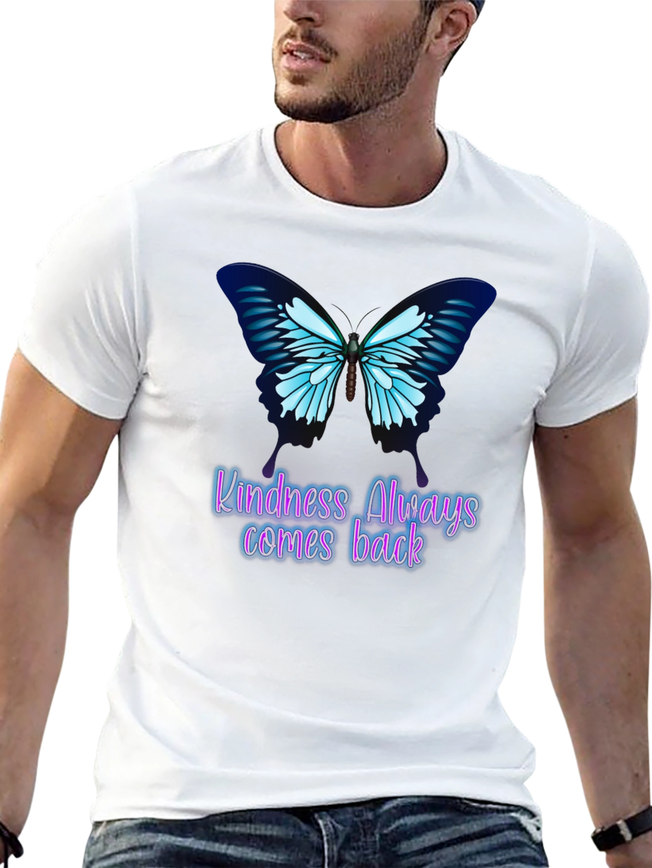 Kindness Butterfly Graphic Tee - Always Comes Back