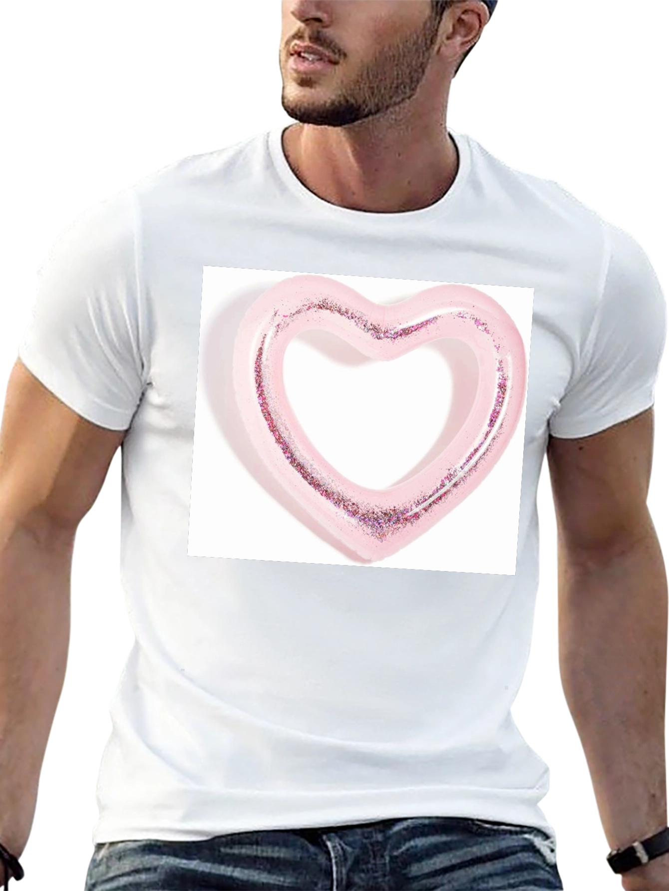 Heart Graphic Black T-Shirt