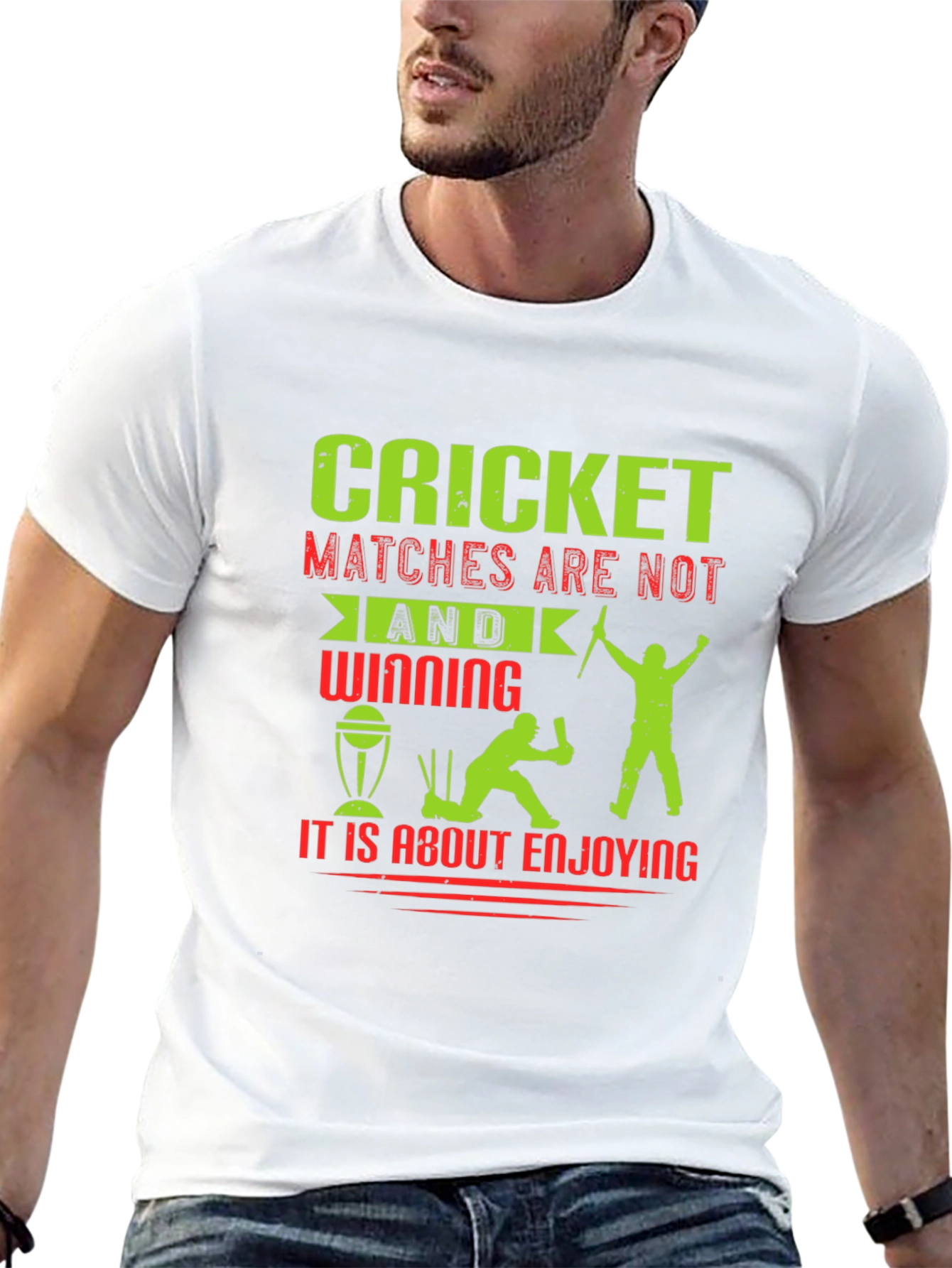Cricket Matches Enjoying T-Shirt