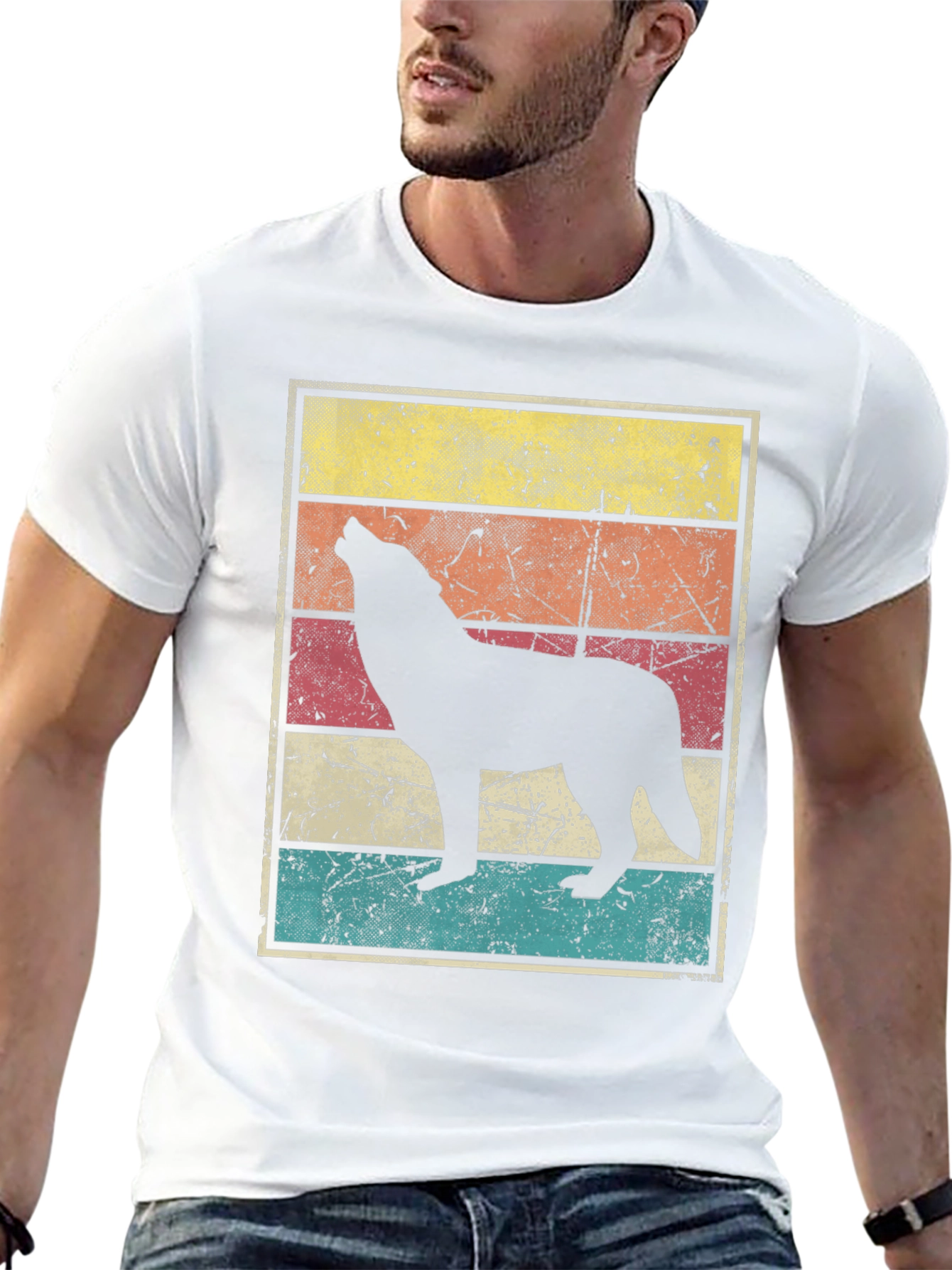 Retro Wolf Graphic Tee
