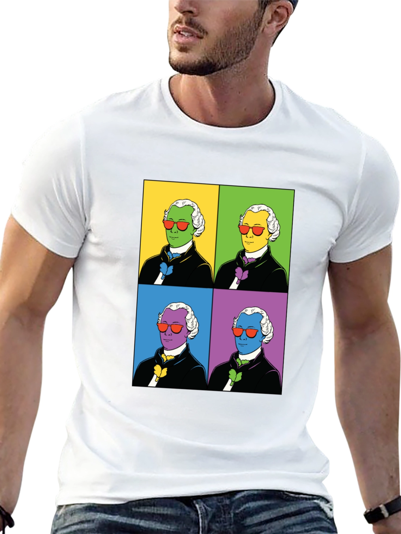 Pop Art Founding Father Graphic Tee