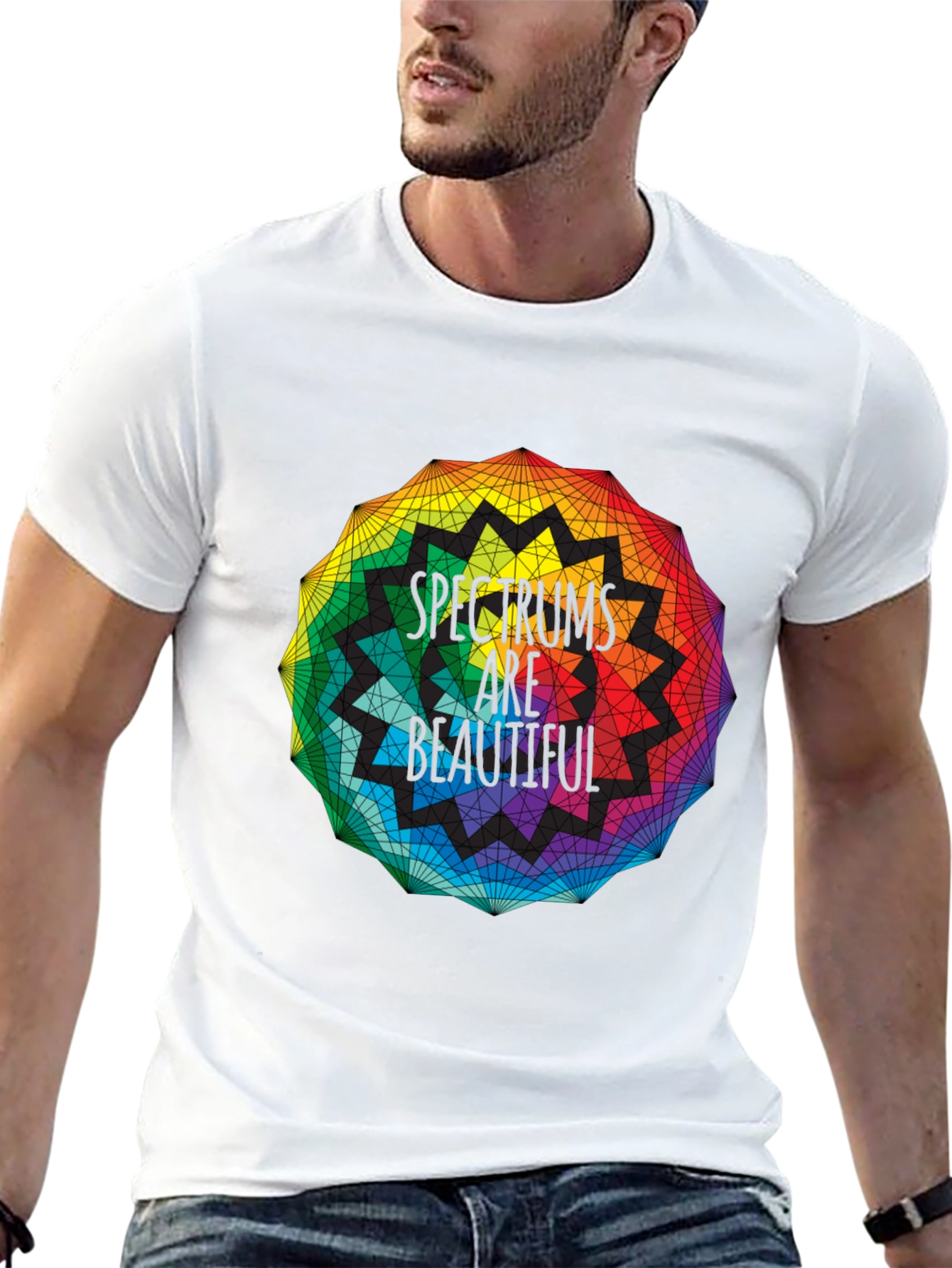 Spectrums Are Beautiful Rainbow Graphic Tee