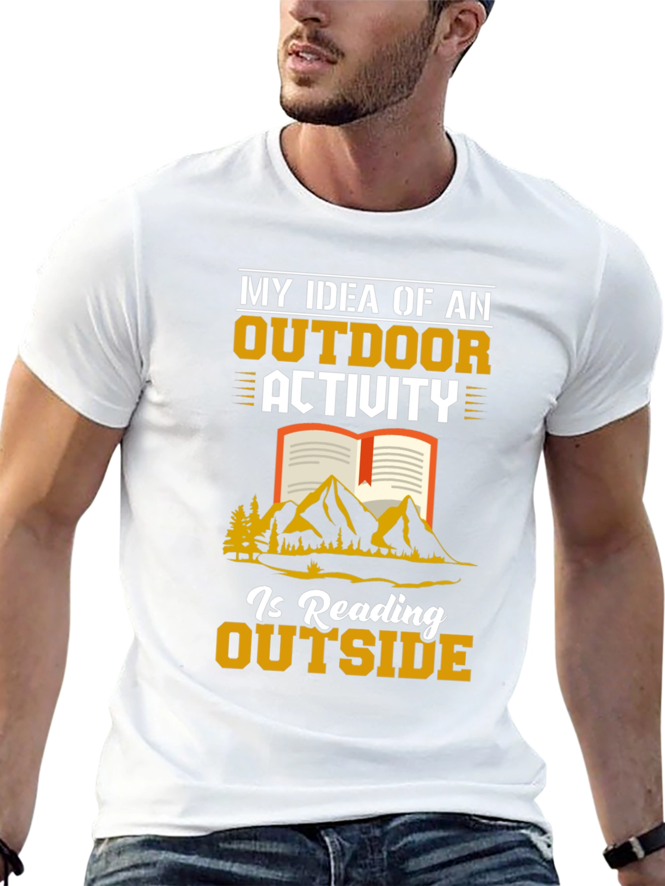 Reading Outside T-Shirt Outdoor Activity