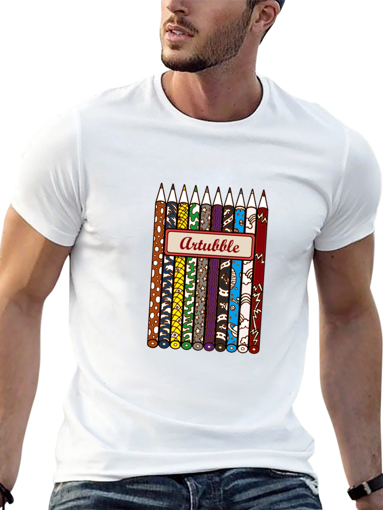 Artbubble Pencil Graphic T-Shirt