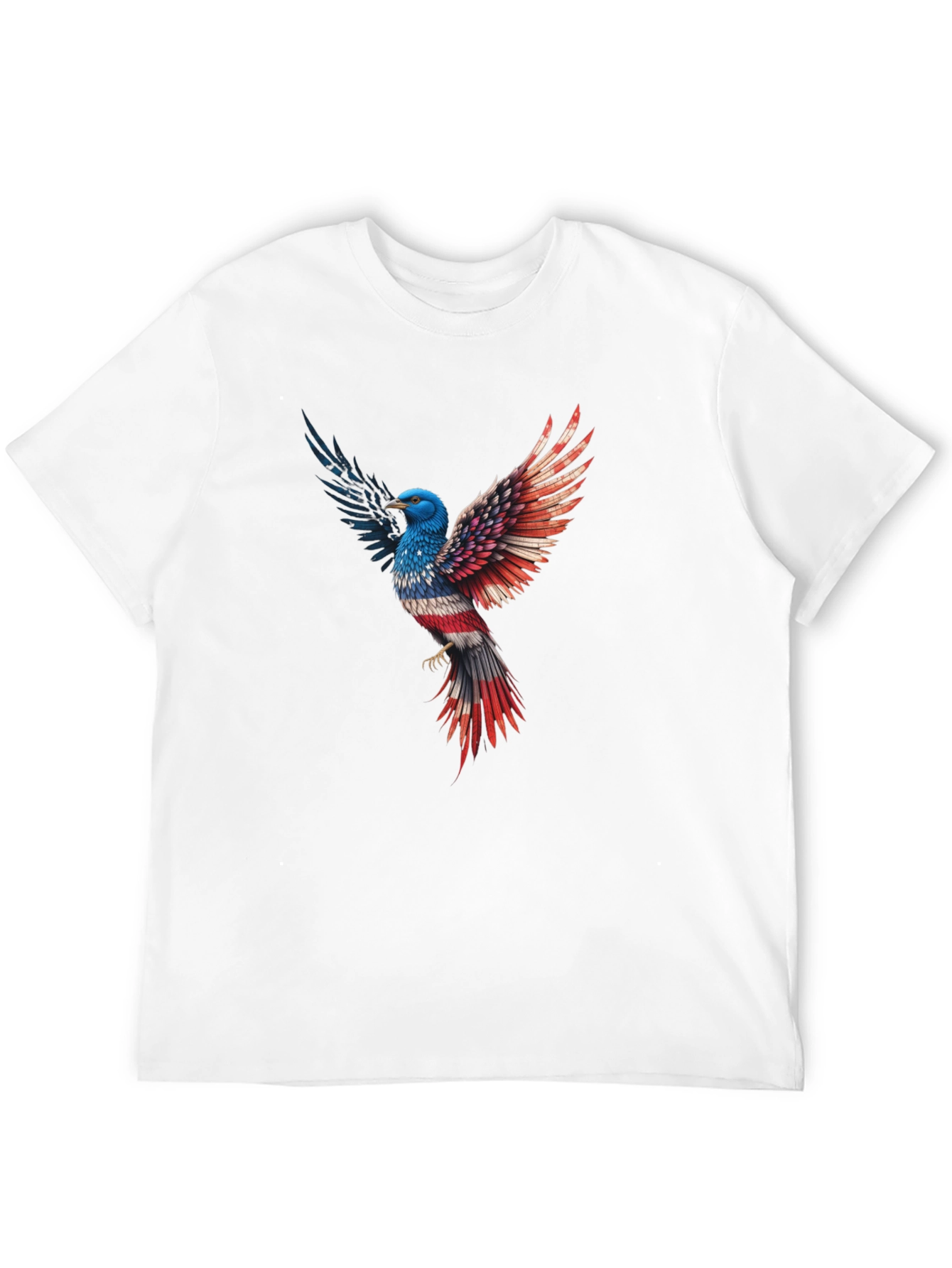 Patriotic Eagle Graphic Tee - Black