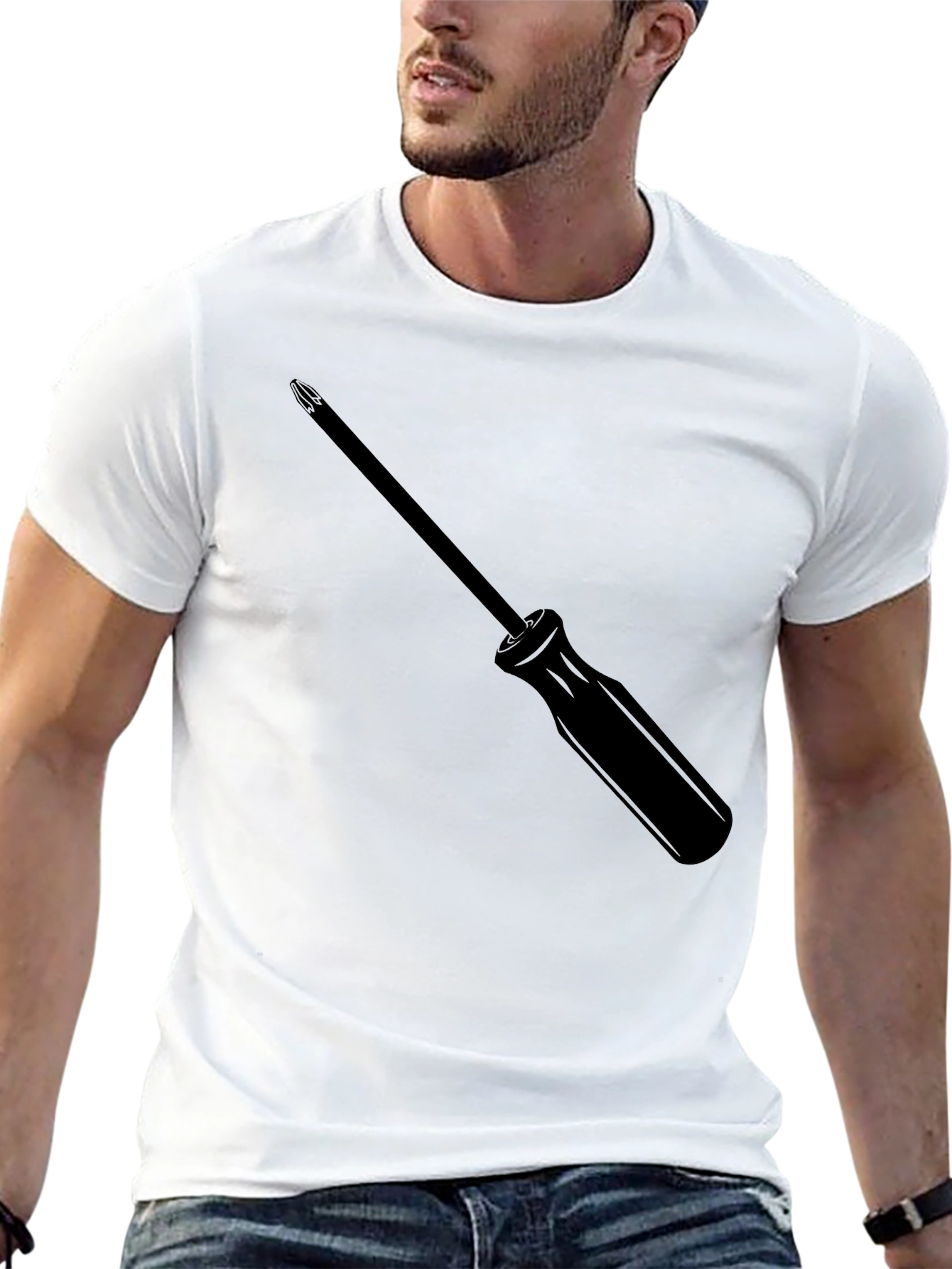 Black Screwdriver T-Shirt - Mens Graphic Tee