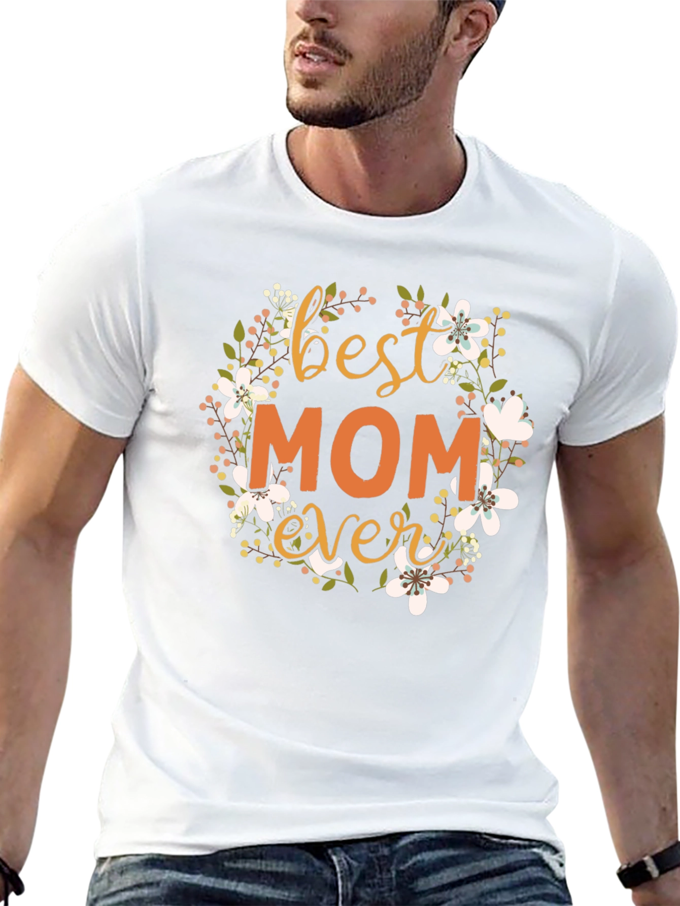 Best Mom Ever Floral T-Shirt