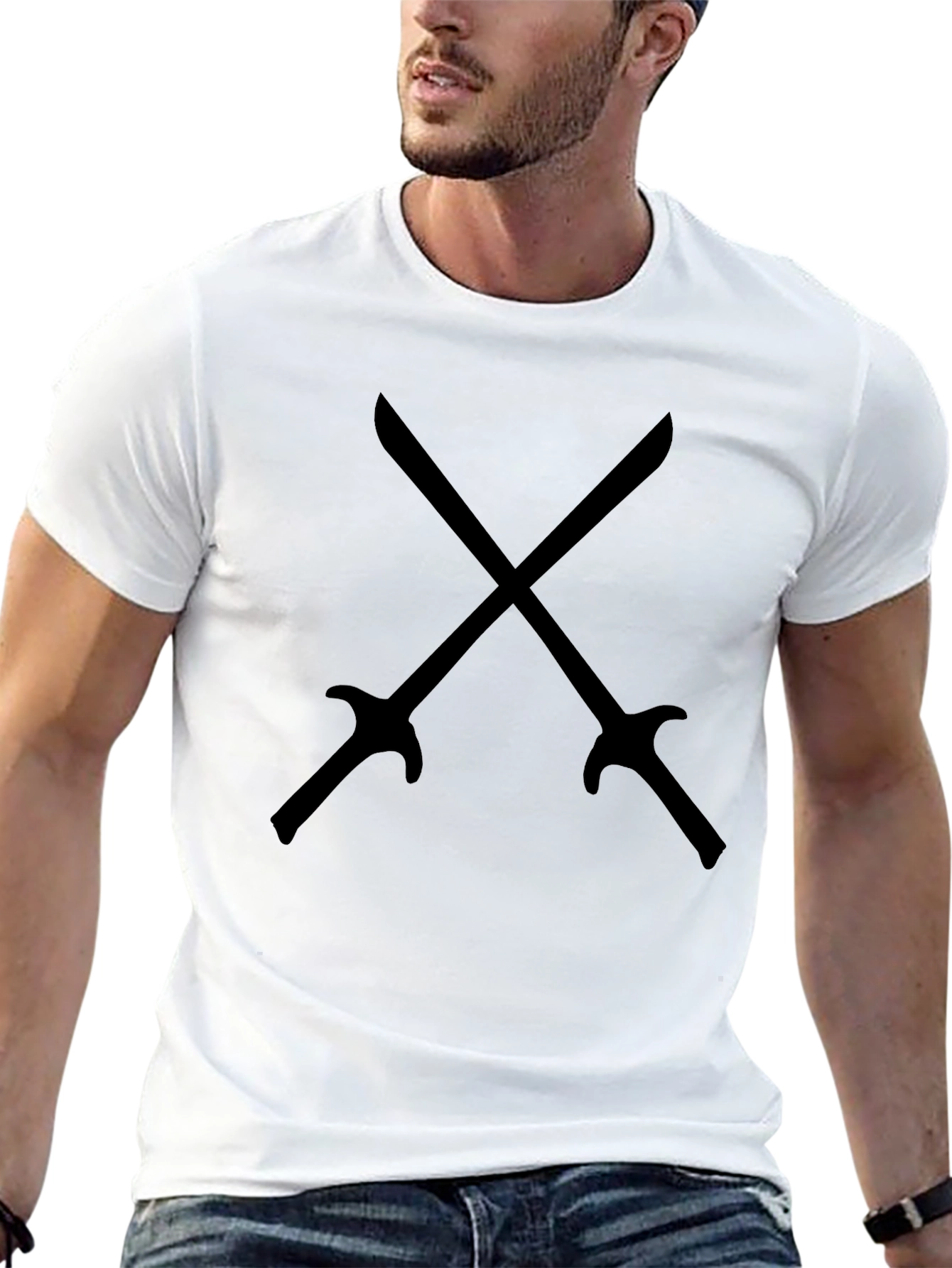 Crossed Swords Black T-Shirt