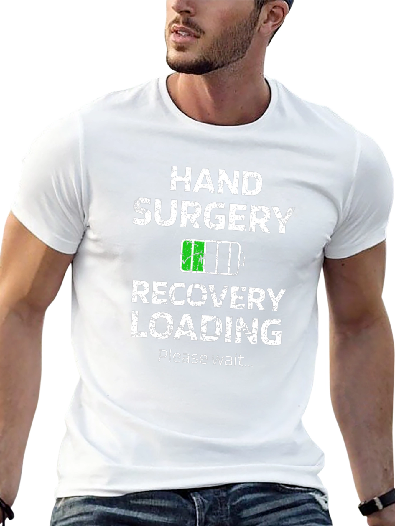 Hand Surgery Recovery Loading Funny T-Shirt