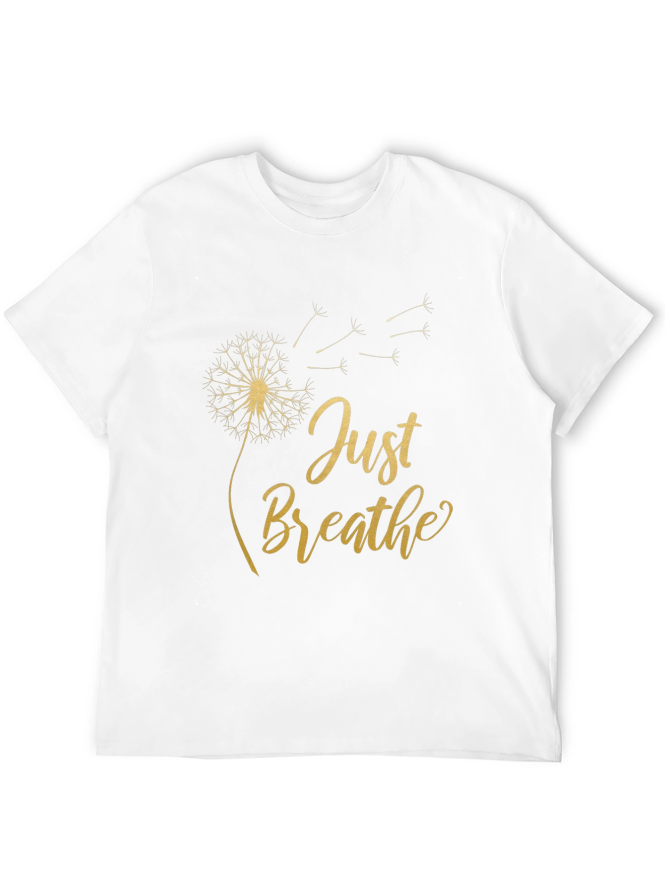 Just Breathe Dandelion T-Shirt - Relaxed Fit Soft Cotton