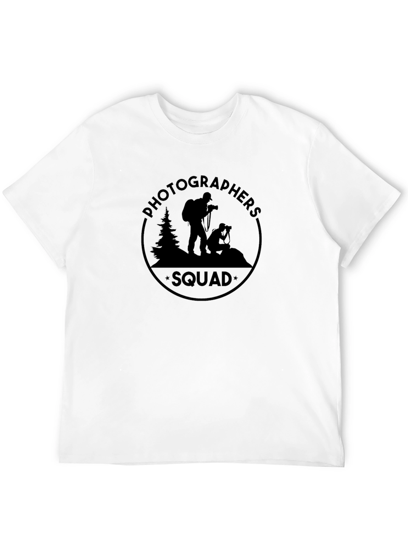 Photographers Squad Black Graphic T-Shirt