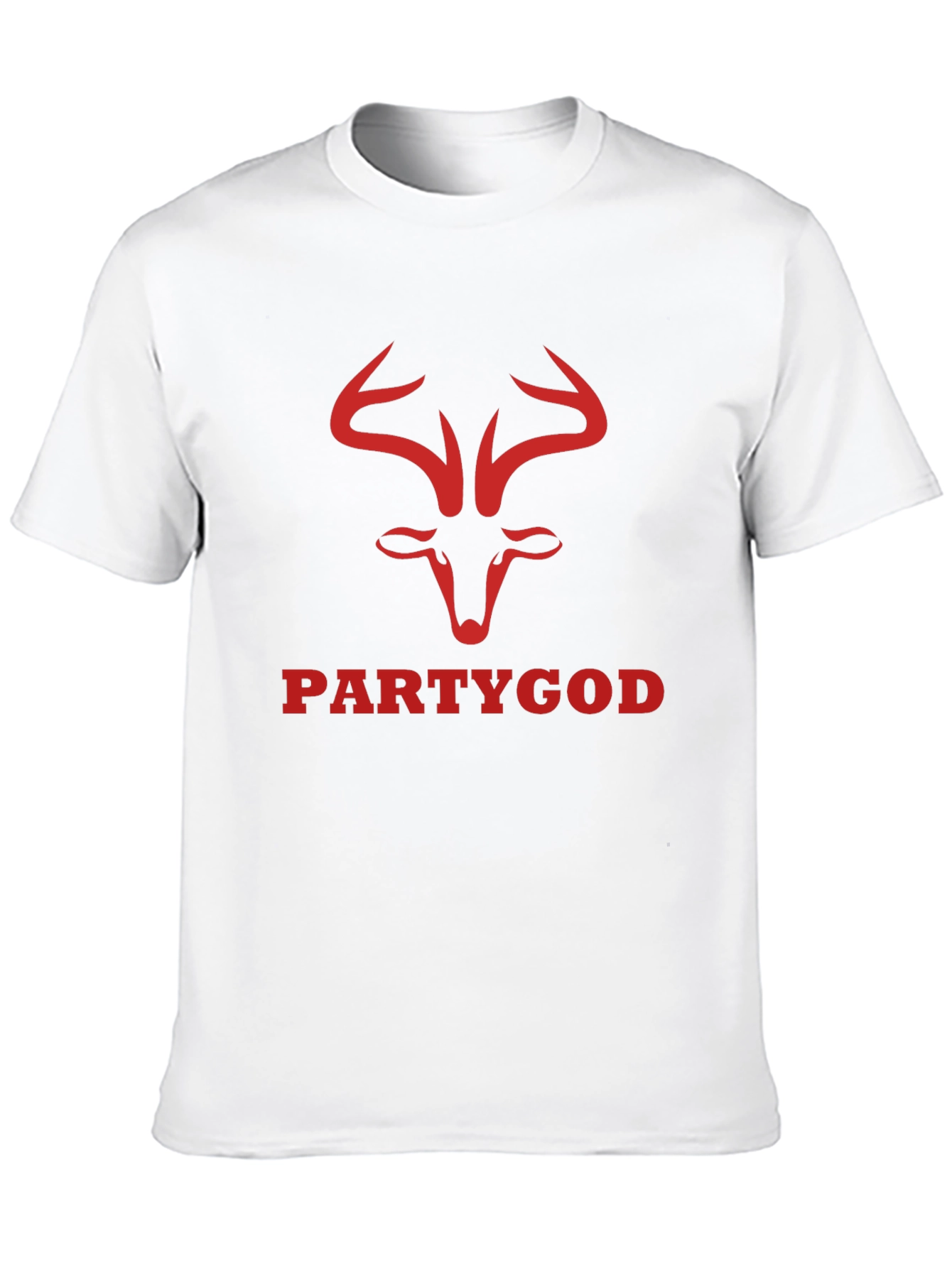 Party God Deer Graphic Tee - Black