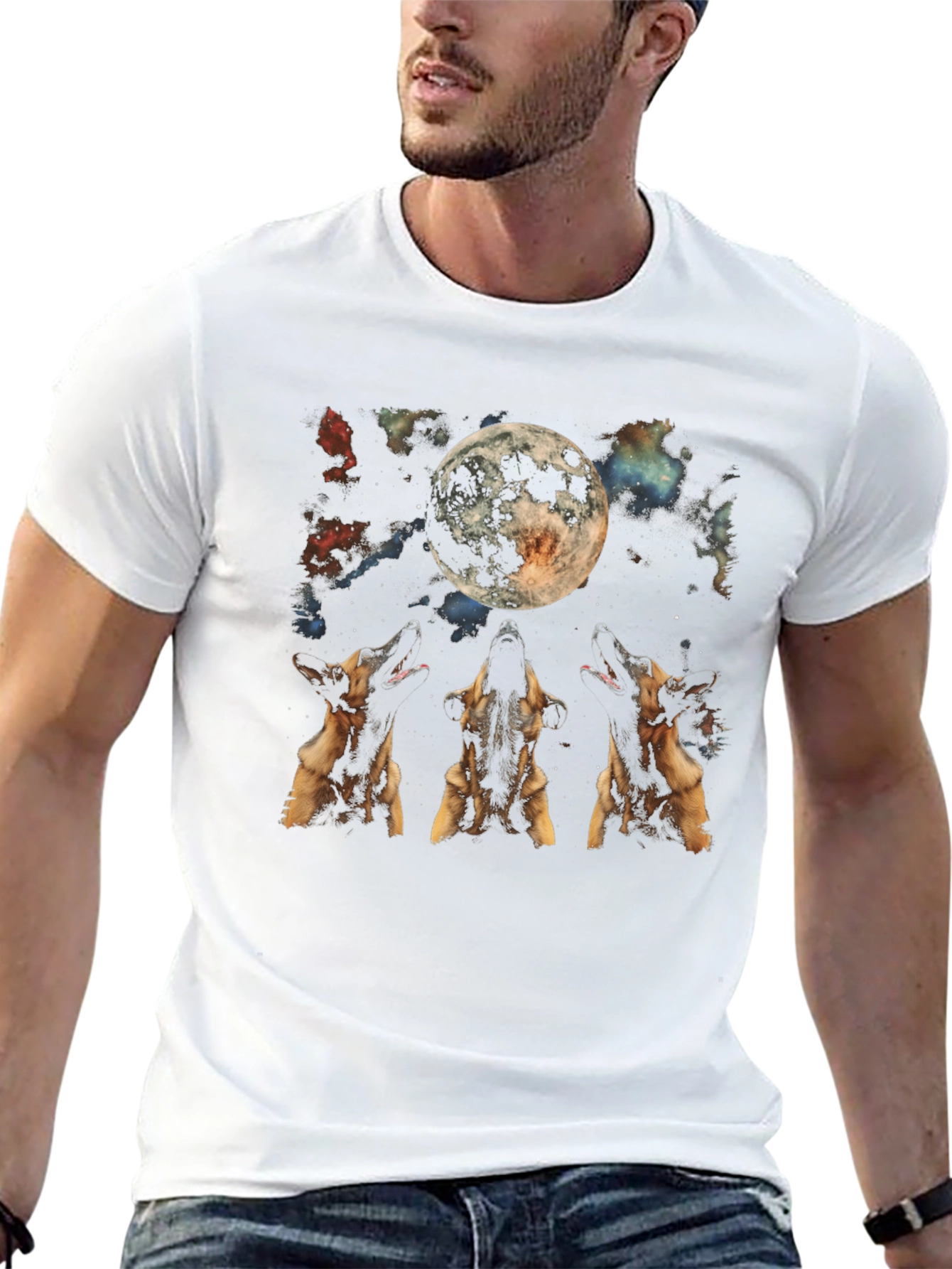Wolf Moon Graphic T-Shirt