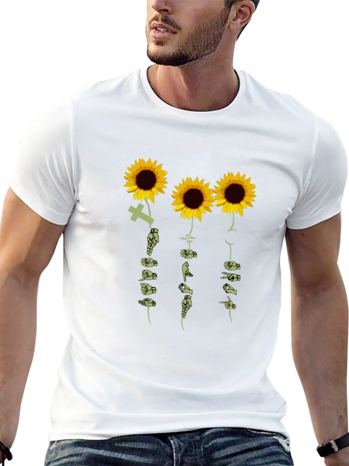 Sunflower ASL Graphic T-Shirt