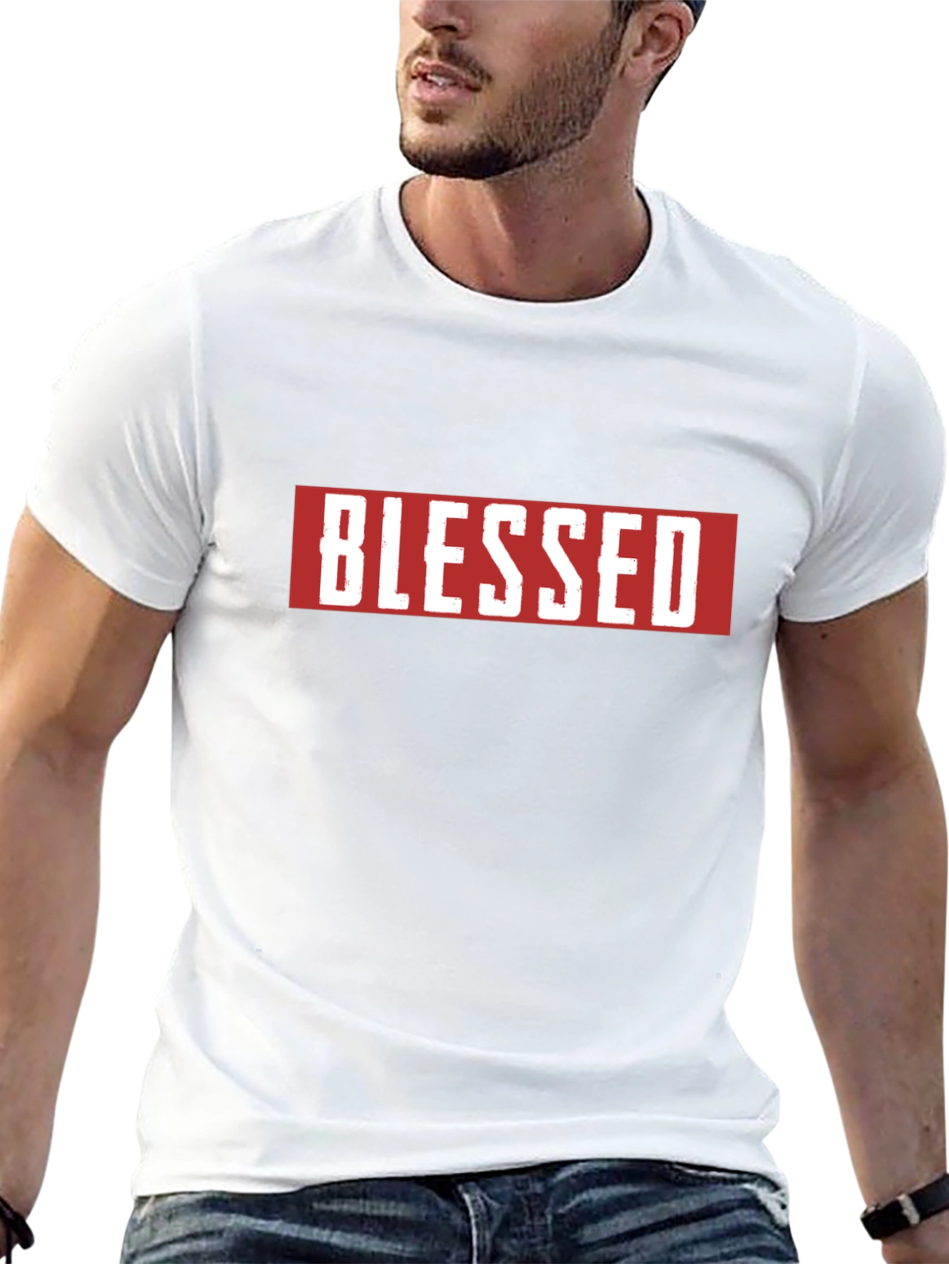 Blessed Graphic Tee - Black Short Sleeve T-Shirt
