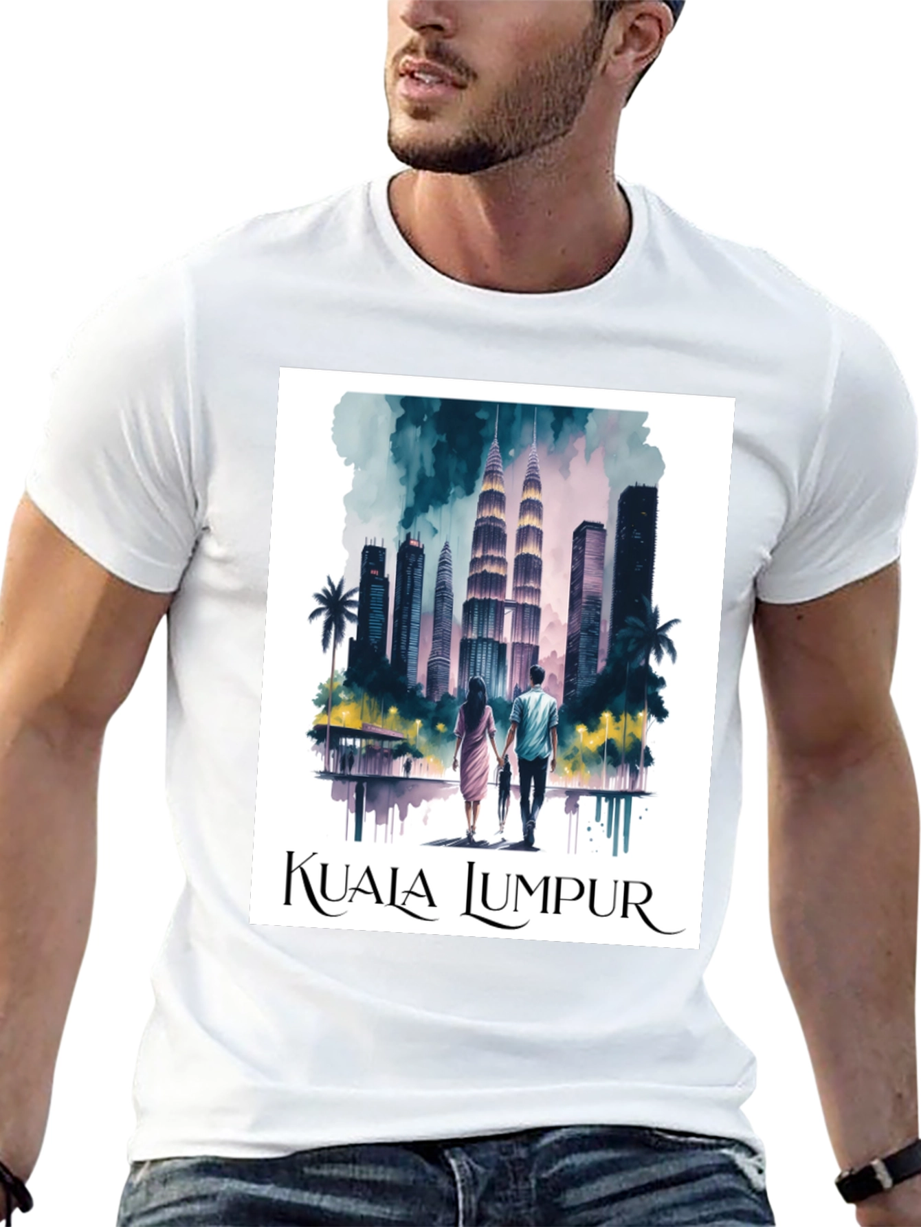 Kuala Lumpur T-Shirt - City Skyline Graphic Tee