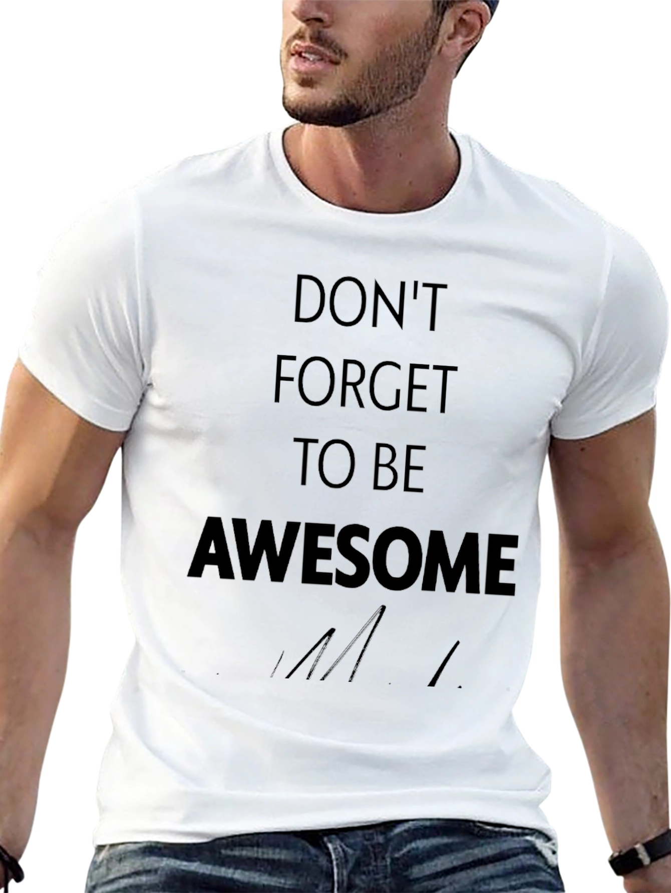 Awesome Reminder Black Tee