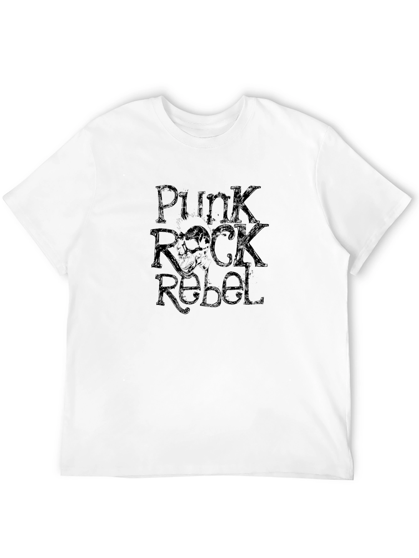 Punk Rock Rebel Graphic T-Shirt - Edgy Style