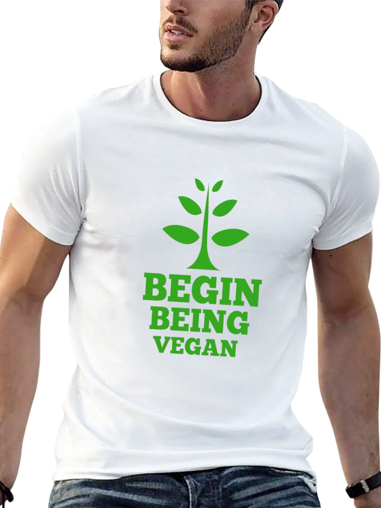 Begin Being Vegan Graphic T-Shirt