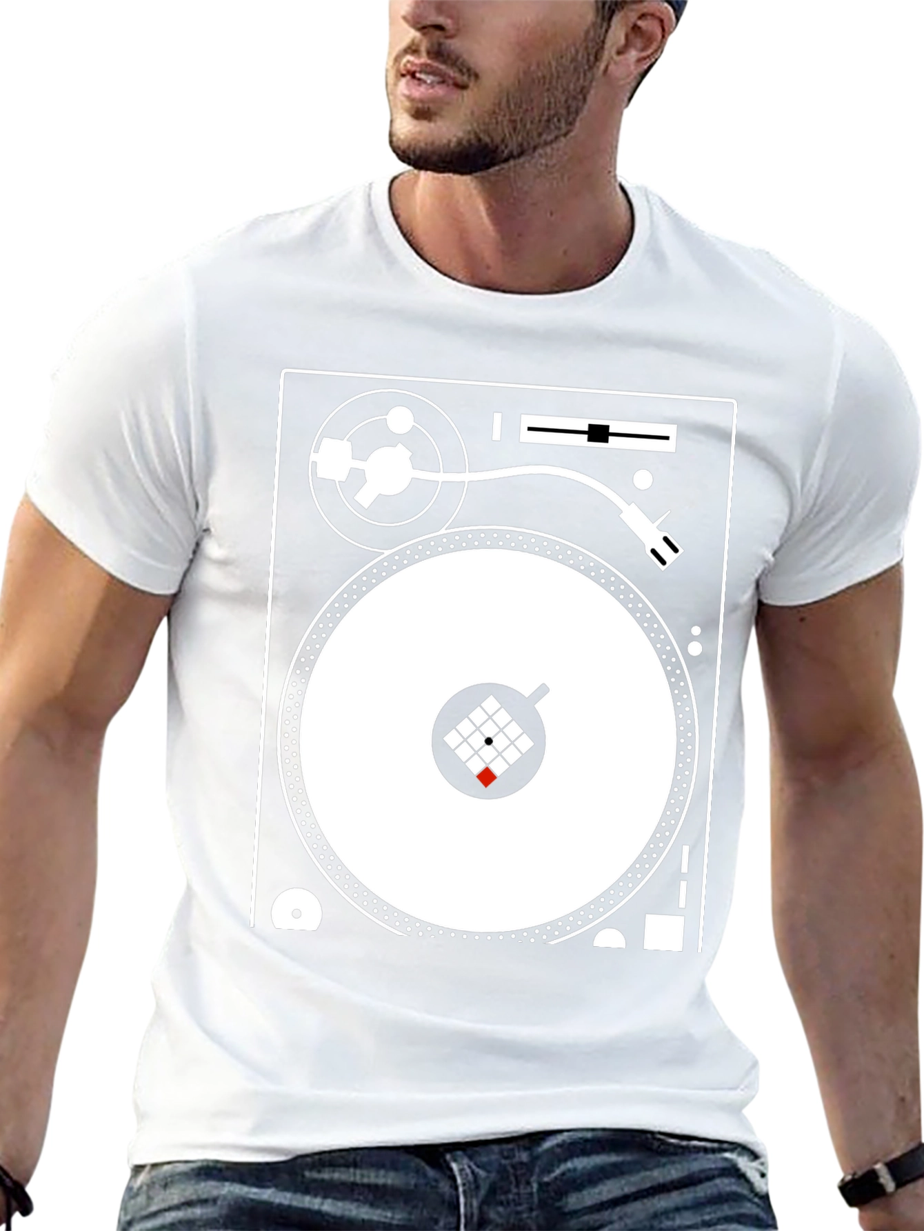 DJ Turntable Graphic T-Shirt