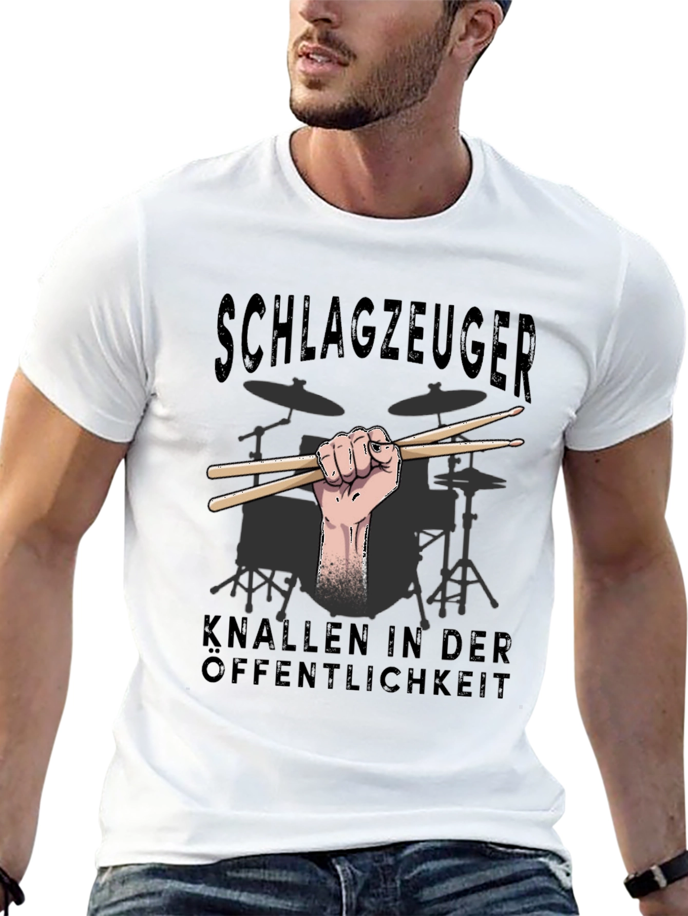 Schlagzeuger Drummer T-Shirt