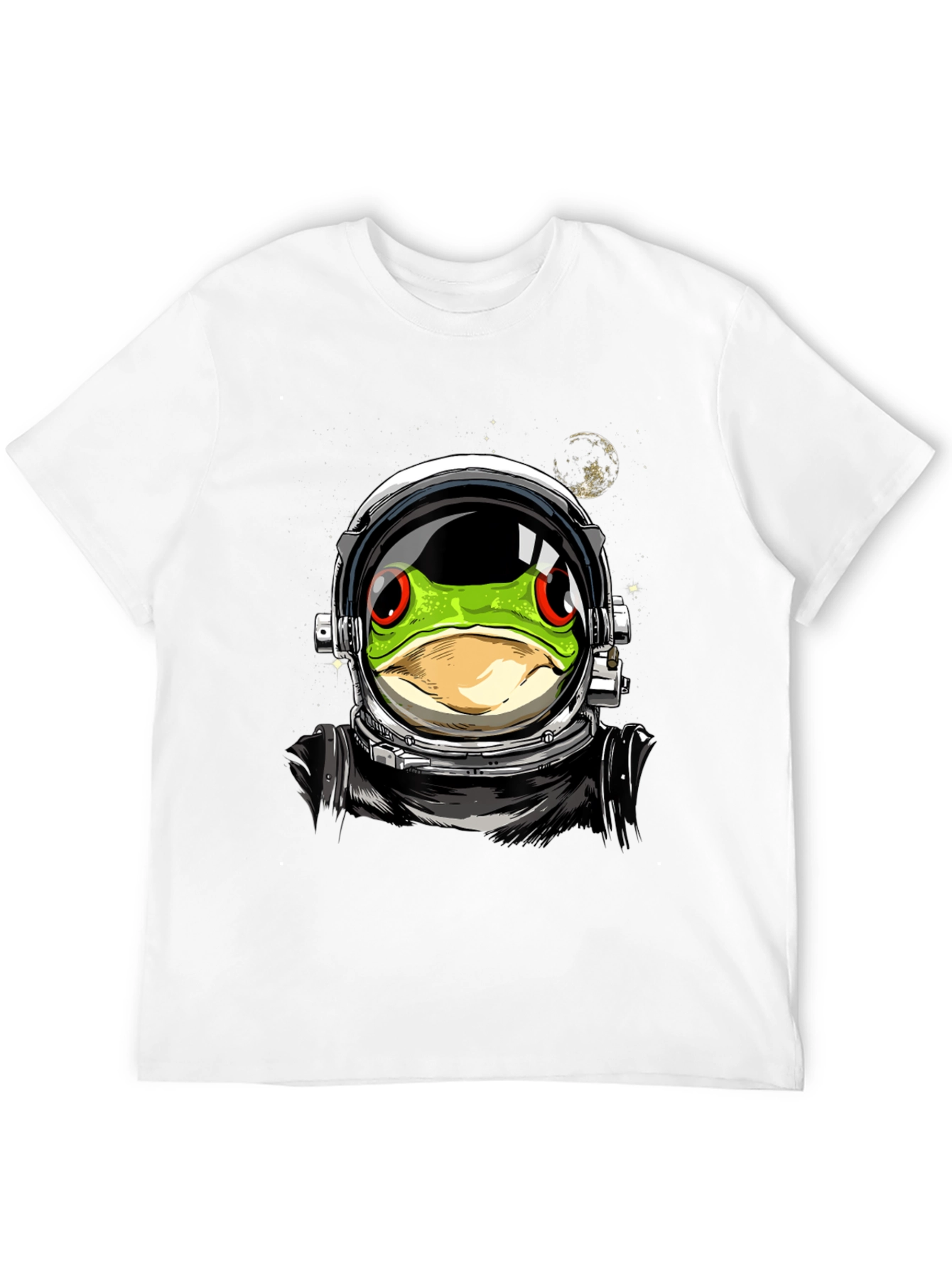 Astronaut Frog Graphic T-Shirt - Outer Space Style