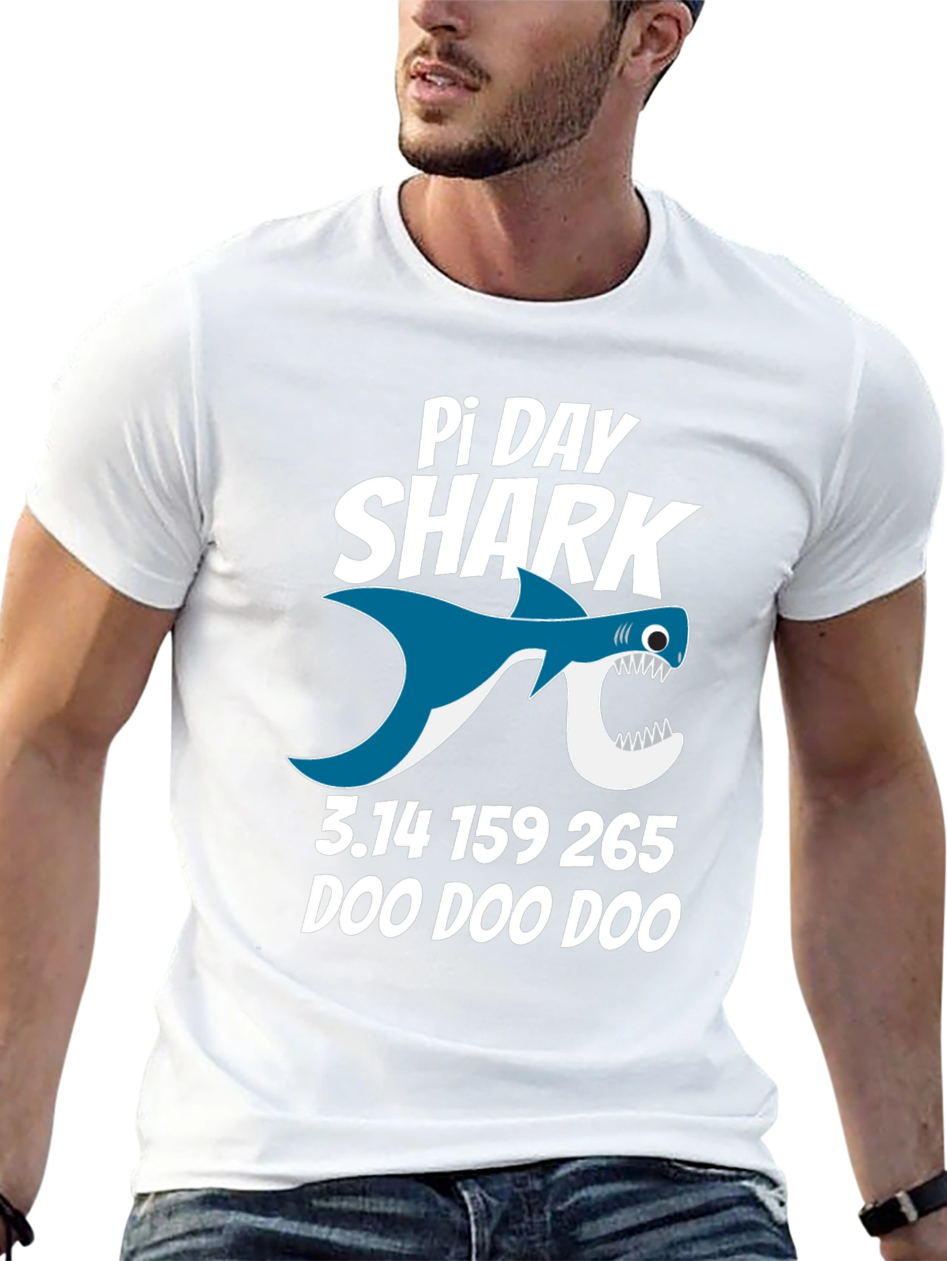 Pi Day Shark T-Shirt - Math Pun Tee