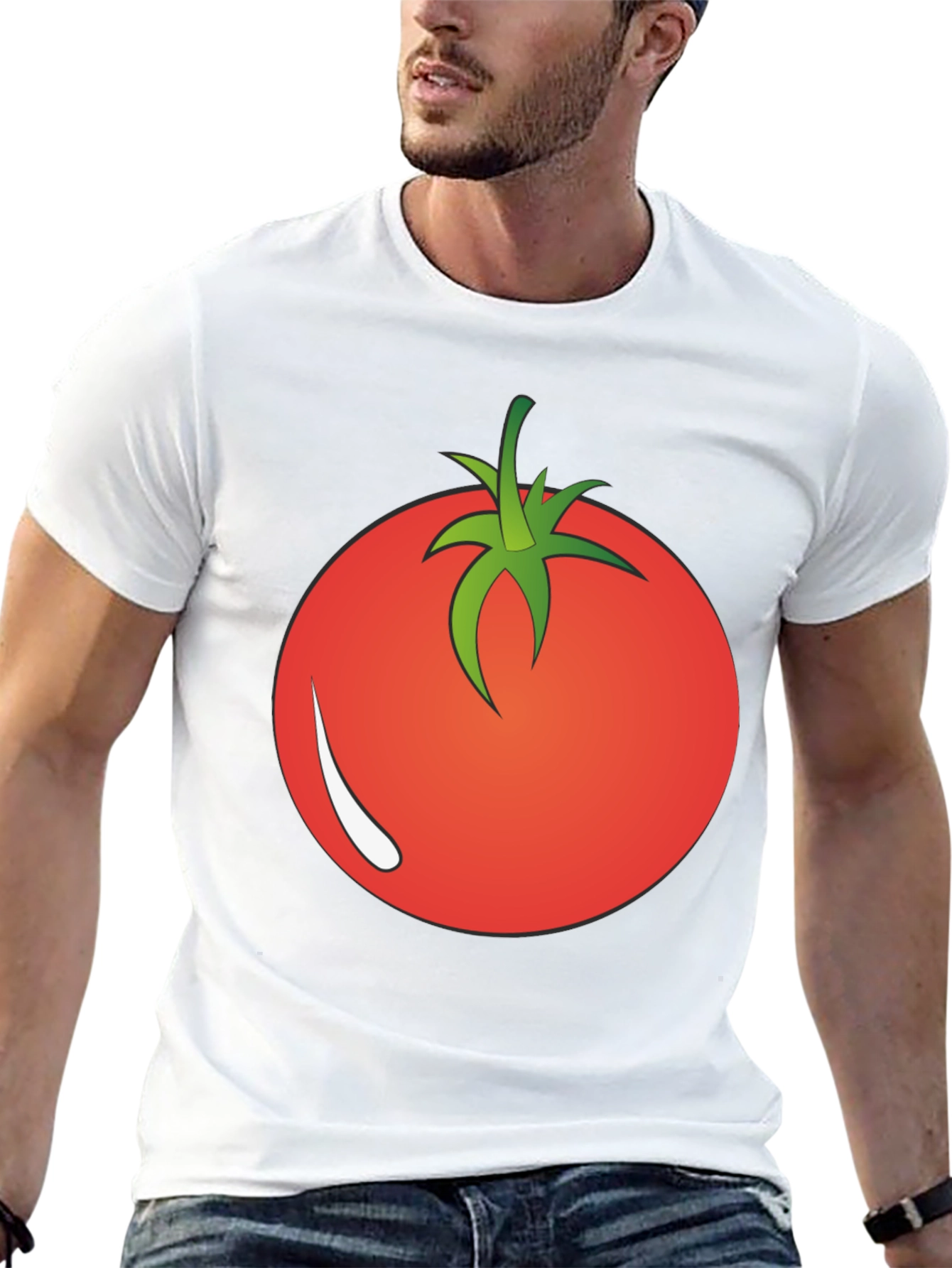 Tomato Graphic Black T-Shirt