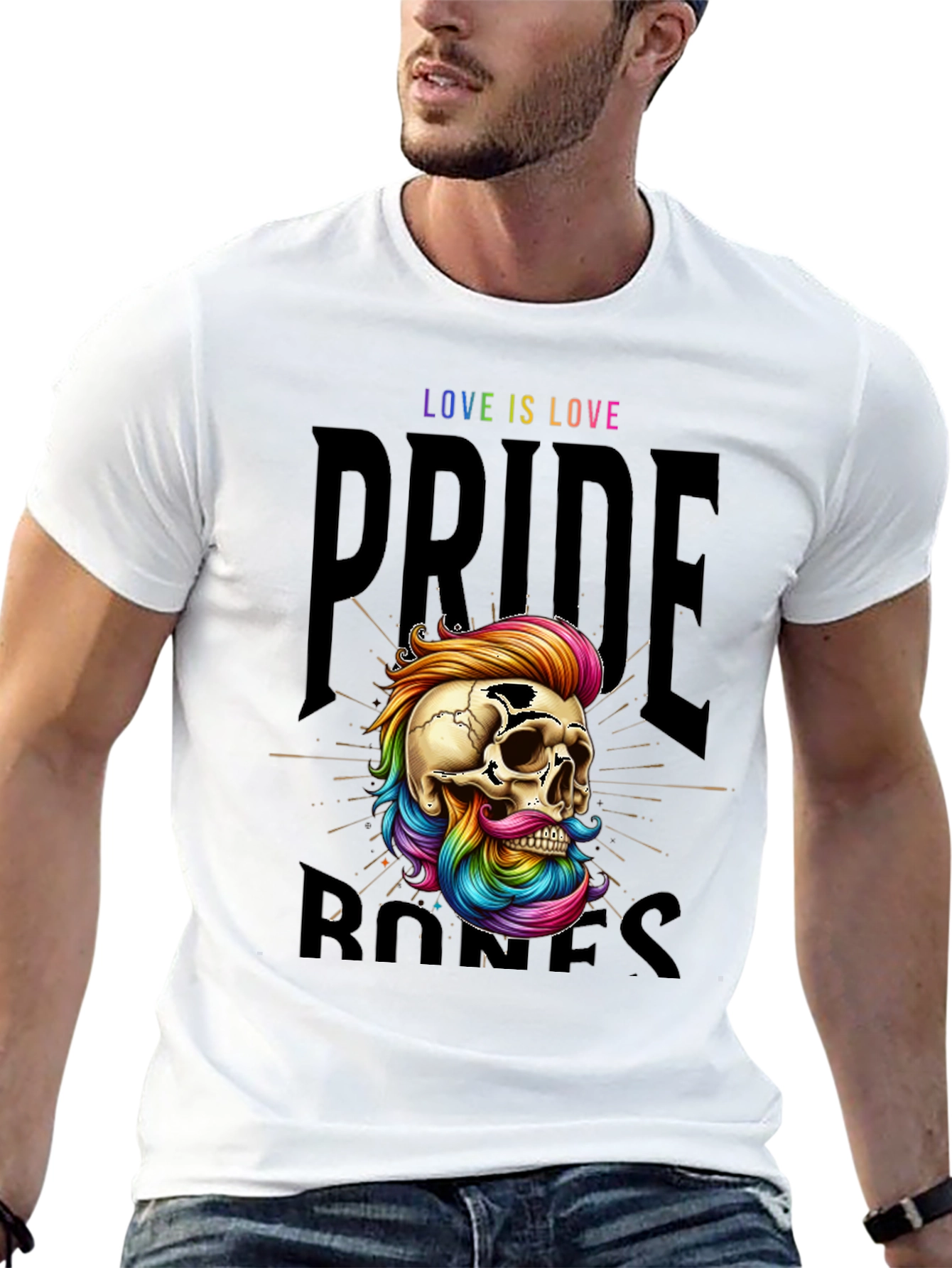 Pride Bones Tee - Love Is Love