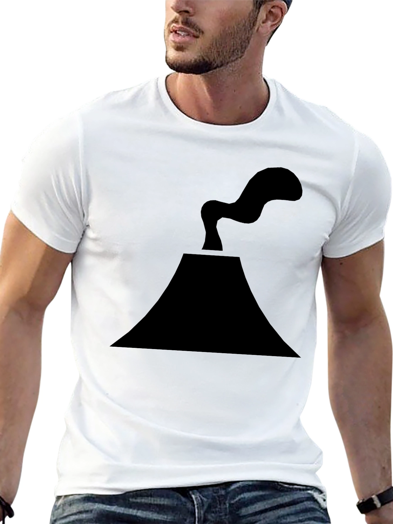 Volcano Graphic Tee - Black