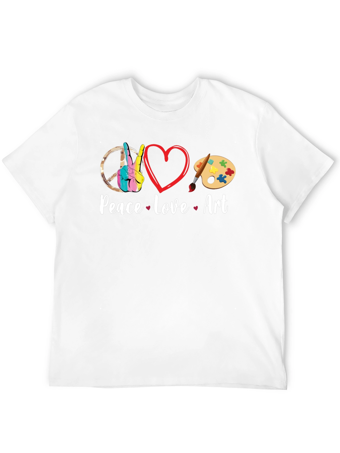 Peace Love Art T-Shirt