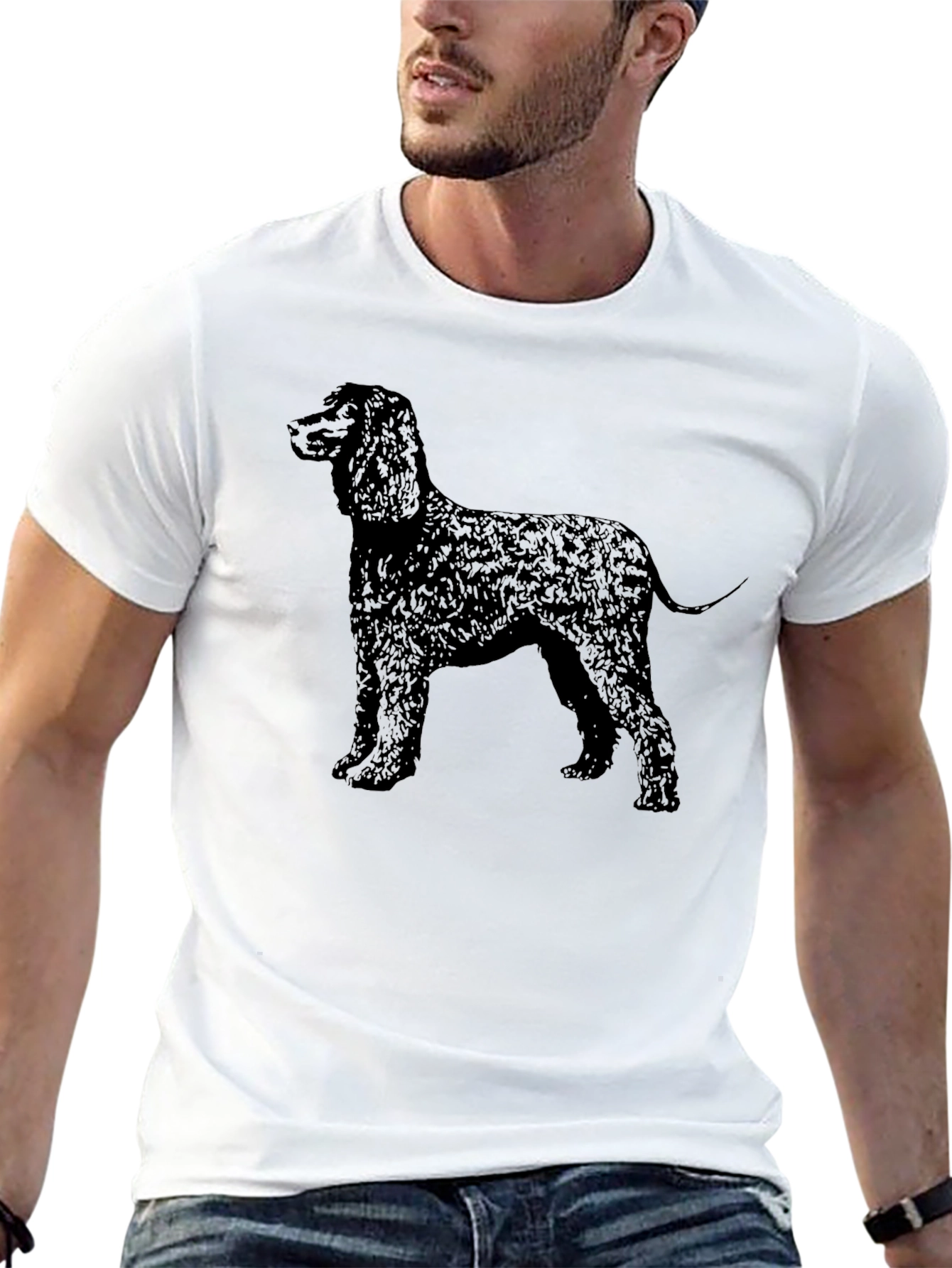 Dog Breed Silhouette Black Graphic Tee