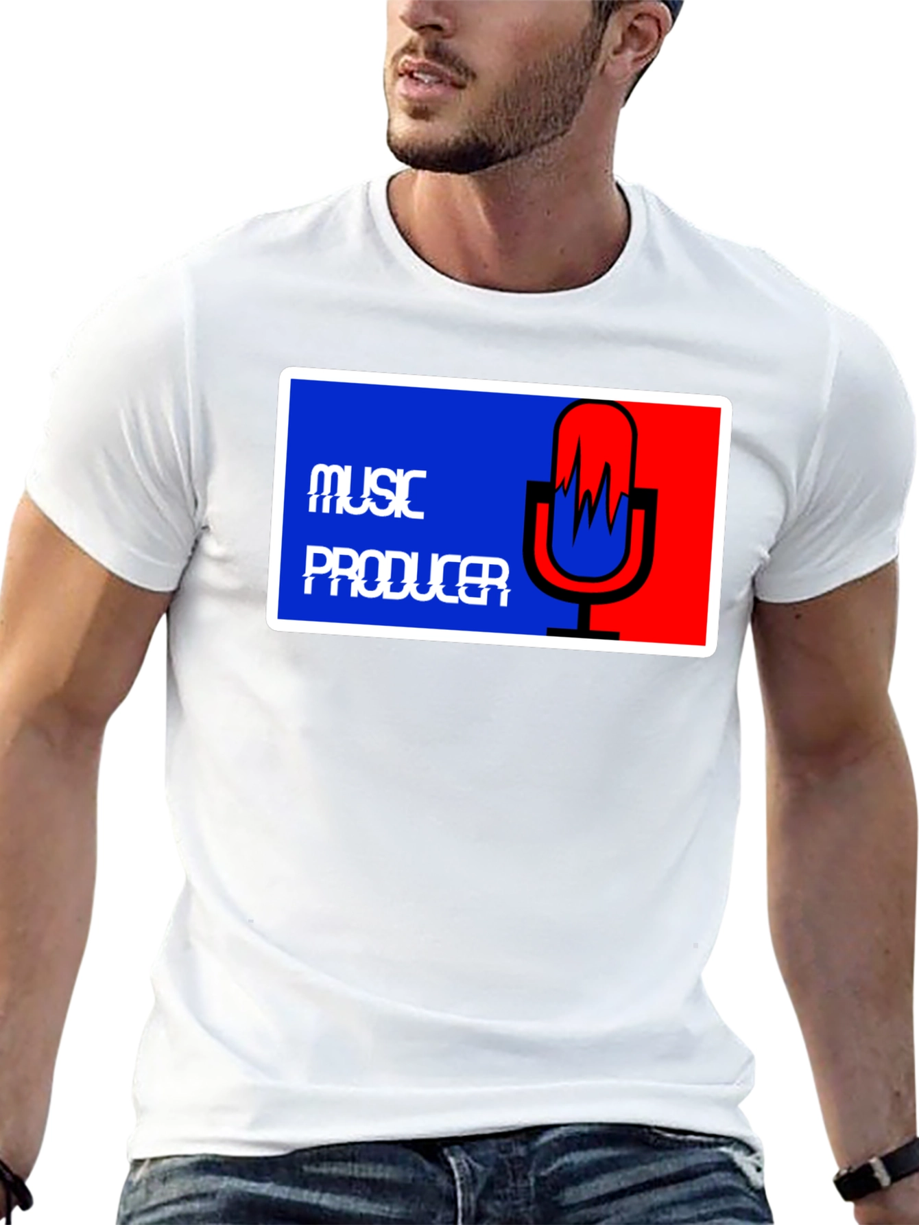 Music Producer Tee - Black Graphic T-Shirt